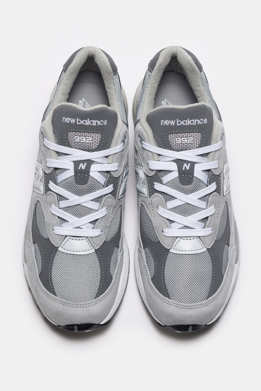Made in USA 992 Sneaker in Grey/Grey/Silver Metallic – New Balance