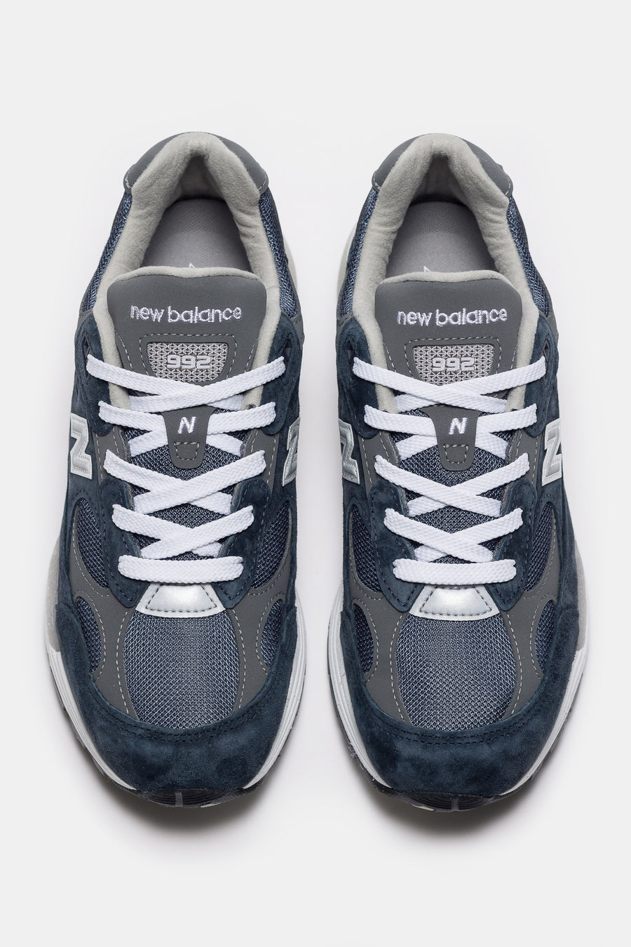 Made in USA 992 Sneaker in NB Navy/Grey/Silver Metalic – New Balance