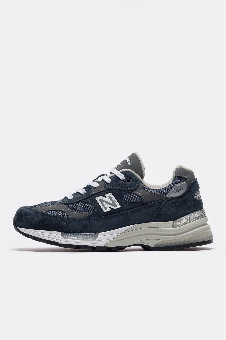 Made in USA 992 Sneaker in NB Navy/Grey/Silver Metalic – New Balance