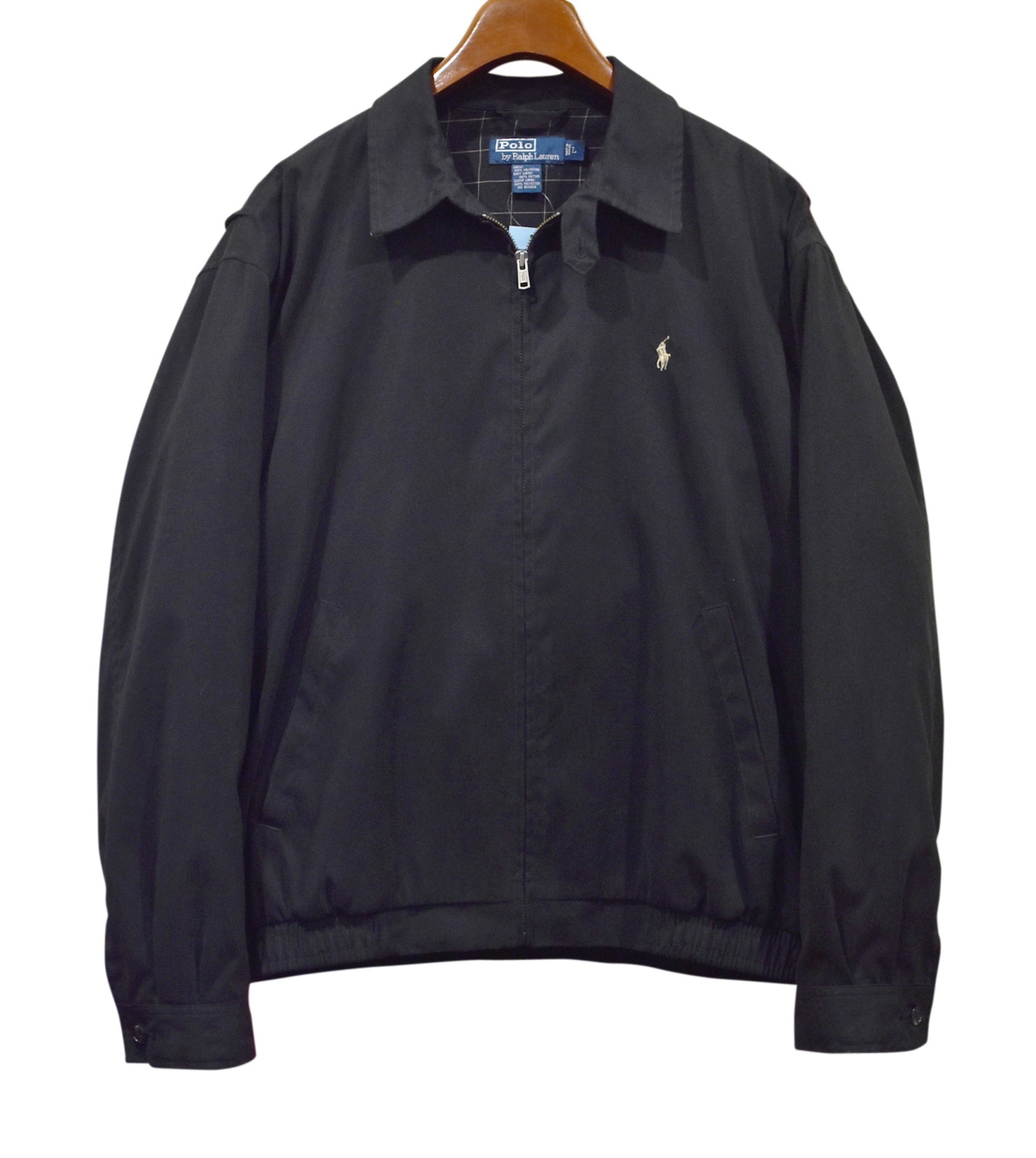 ラルフローレン】【POLO RALPH LAUREN】【黒】【ブルゾン】スウィング