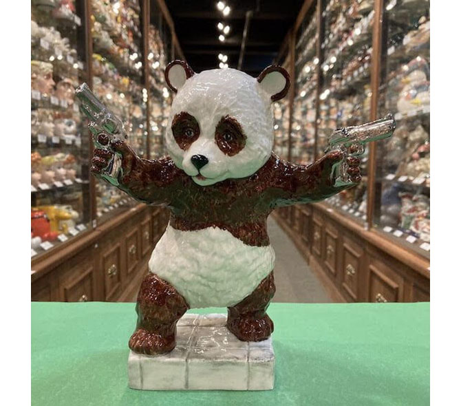 Banksy（バンクシー）- The D'Andon Panda（Brown） スカルプチャー ー