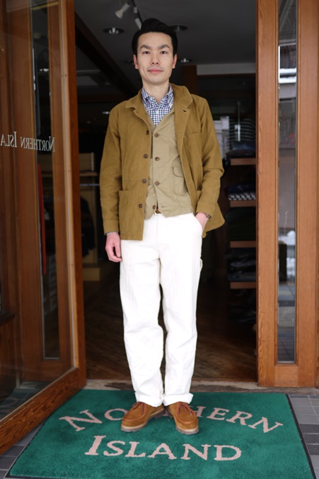 ノーザンアイランド / F.O.B. FACTORY F0485 HBT PAINTER PANTS ECRU(66)