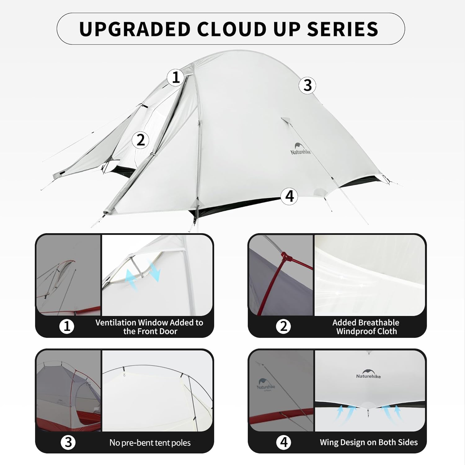 Cloud Up UL 2-Person Ultralight Backpacking Tent | Naturehike