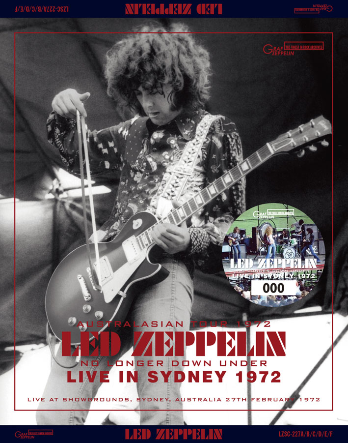LED ZEPPELIN - NO LONGER DOWN UNDER： LIVE IN SYDNEY 1972(6CD