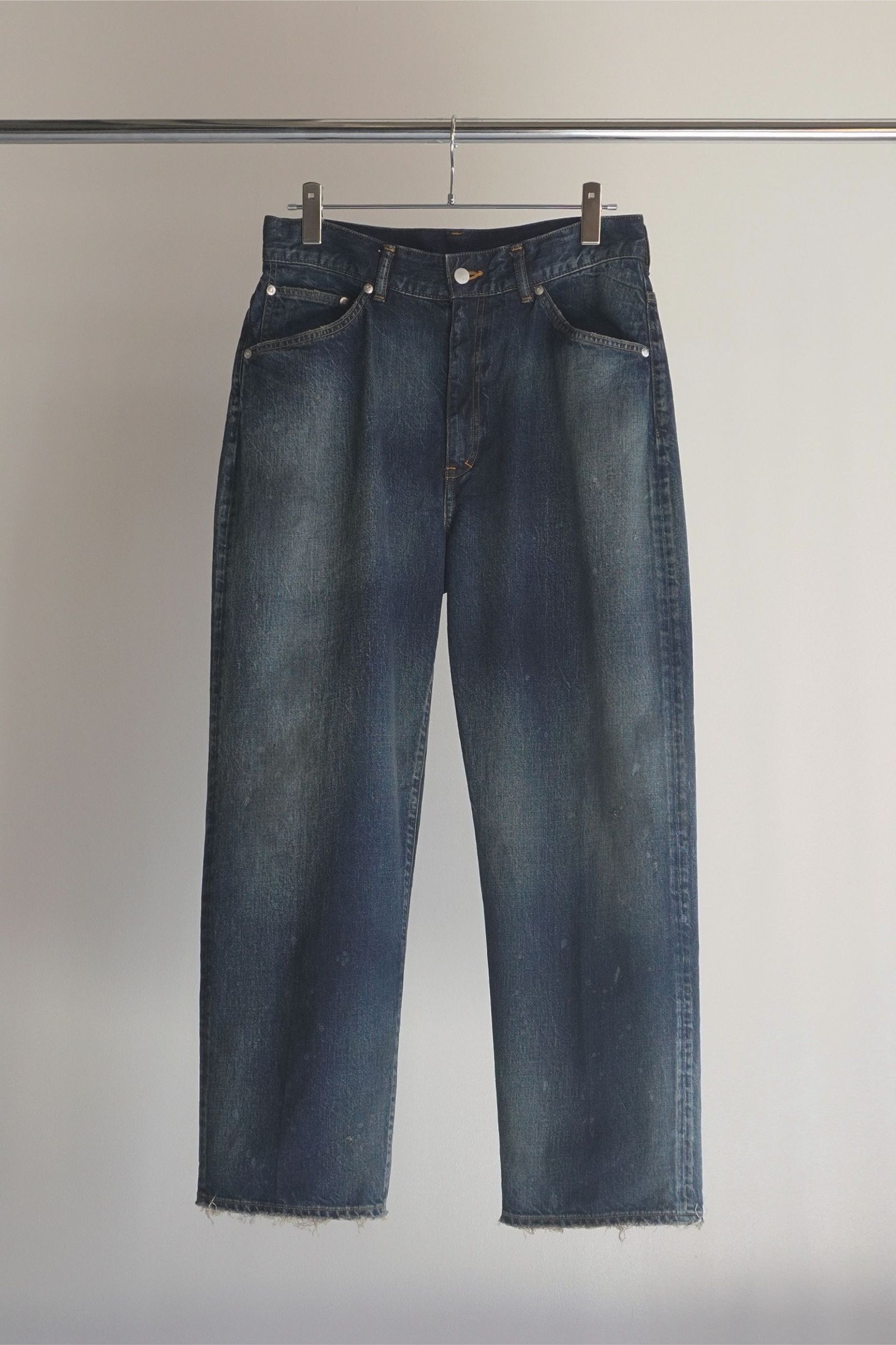 ANCELLM - AGING TAPERED 5P DENIM PANTS | INDIGO | デニム | NapsNote