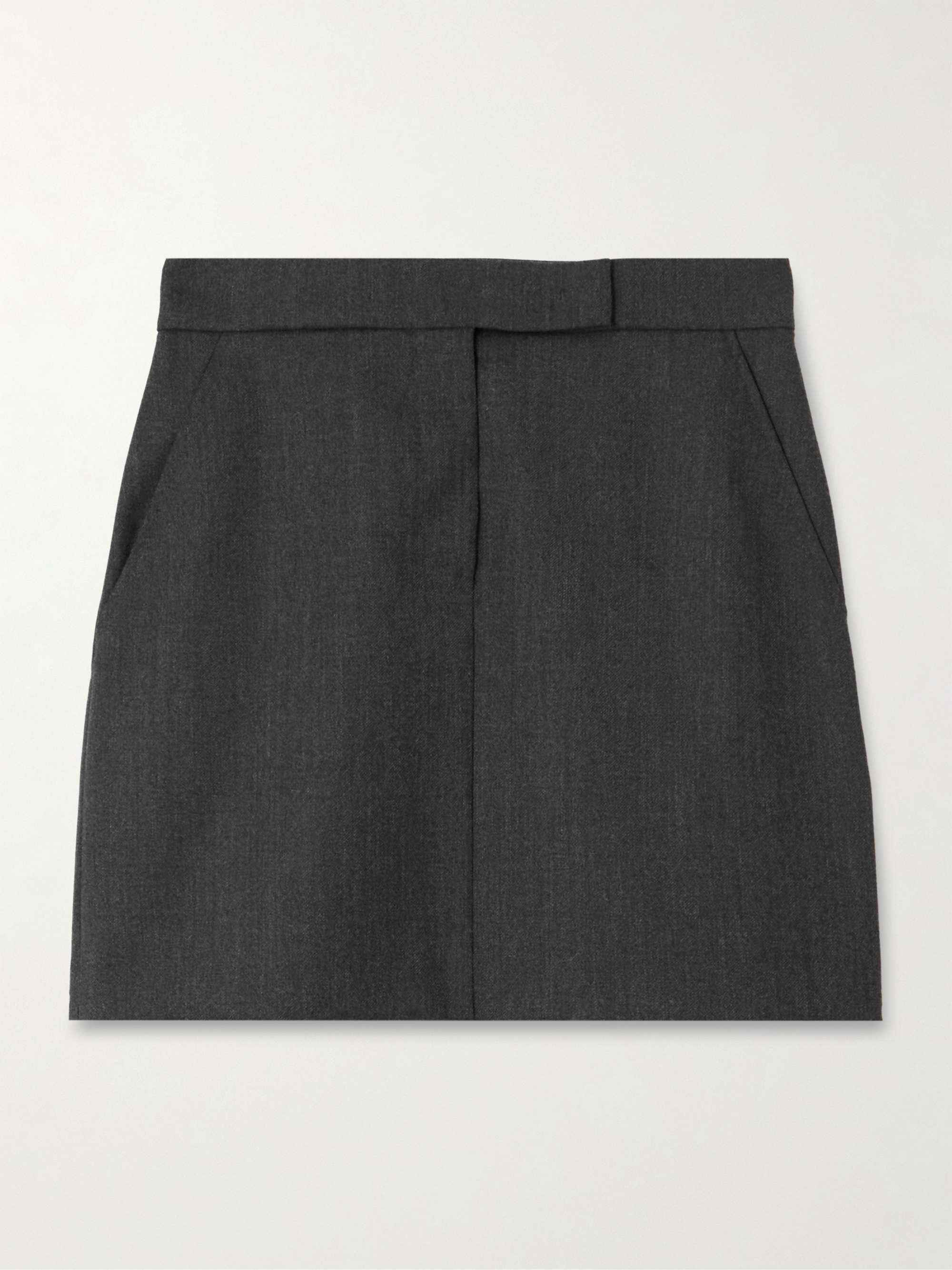 MAX MARA Sondalo wool-twill mini skirt | NET-A-PORTER