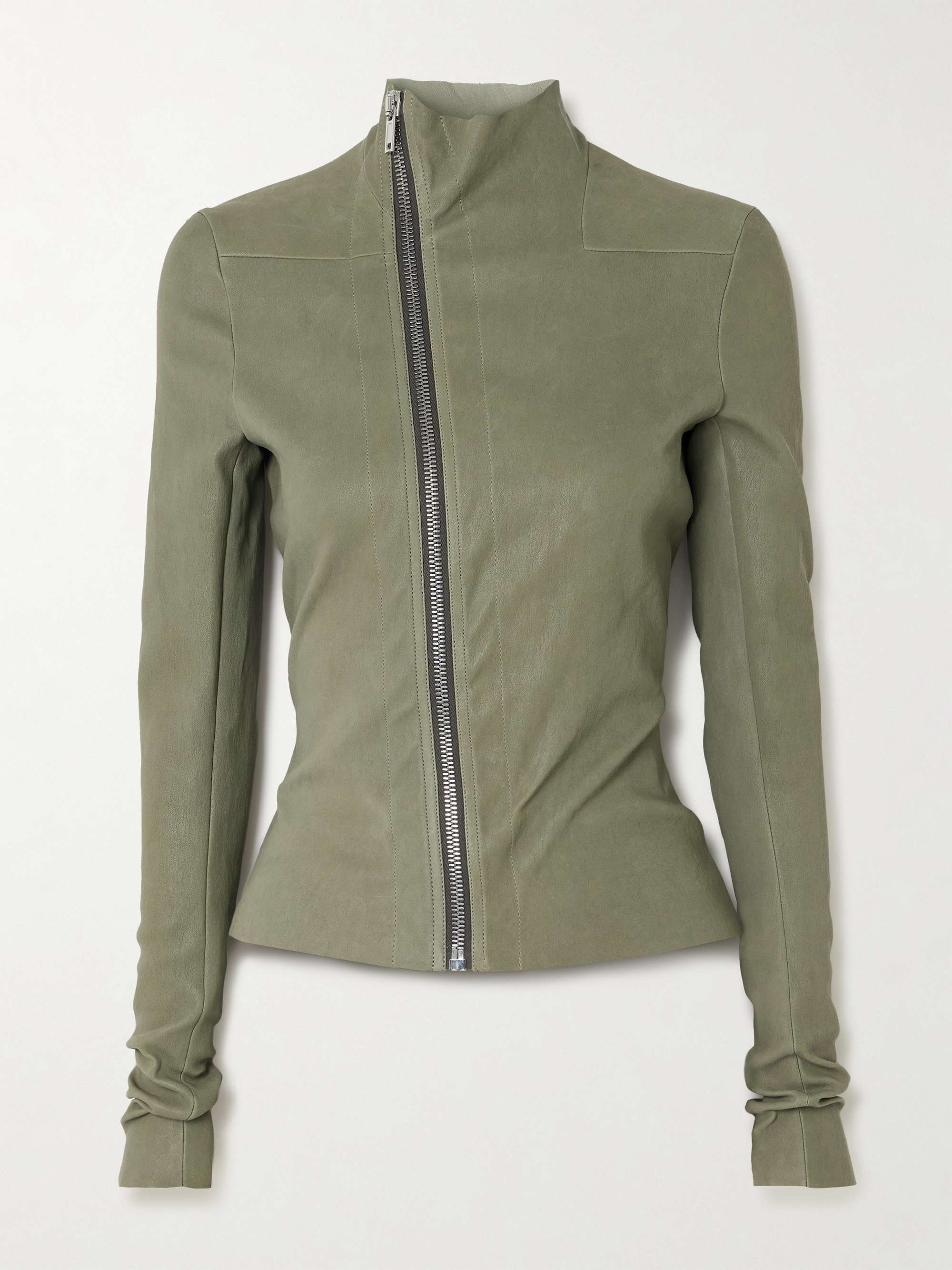 RICK OWENS Gary leather biker jacket | NET-A-PORTER