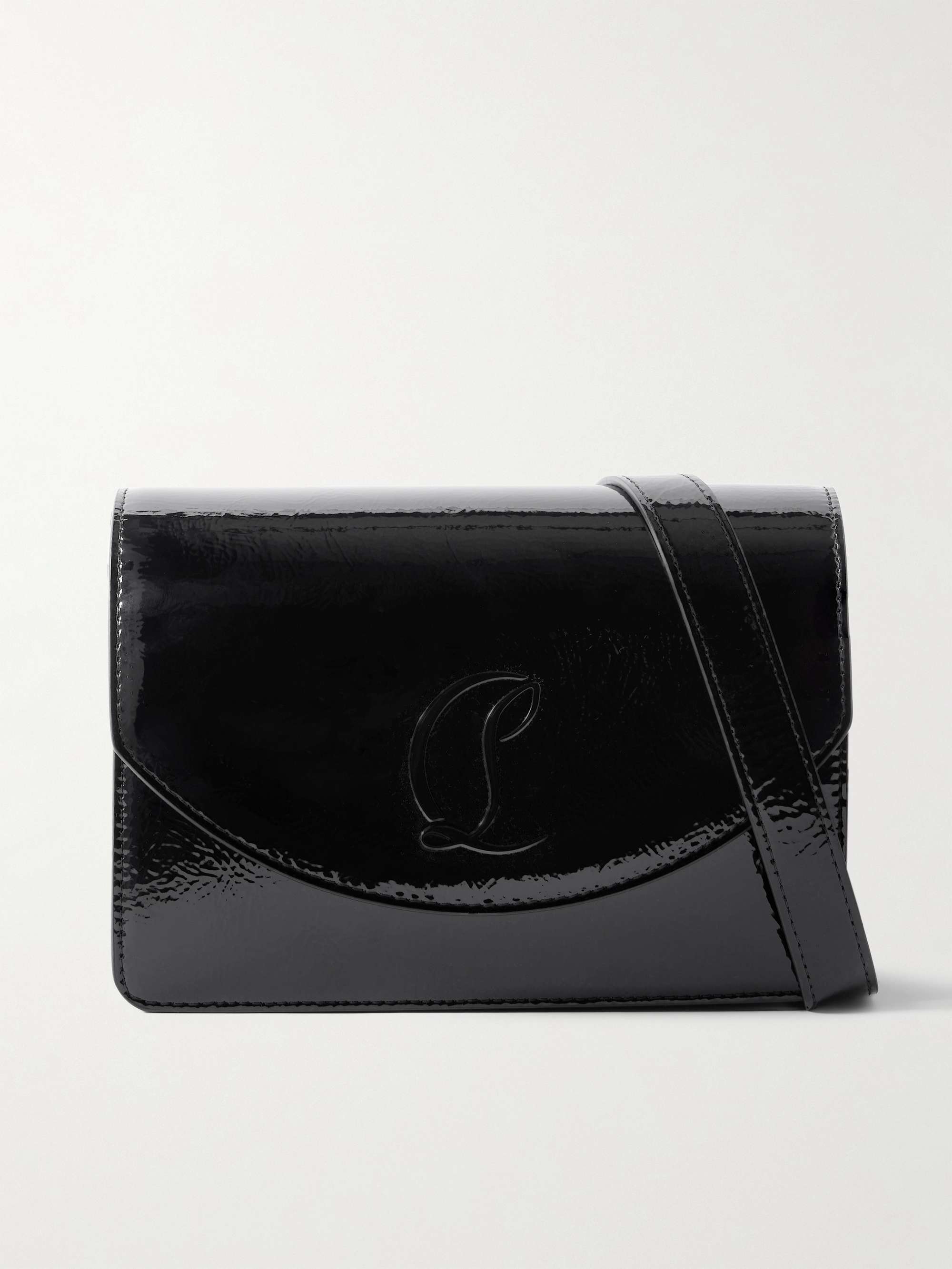 CHRISTIAN LOUBOUTIN Loubi54 patent-leather shoulder bag | NET-A-PORTER