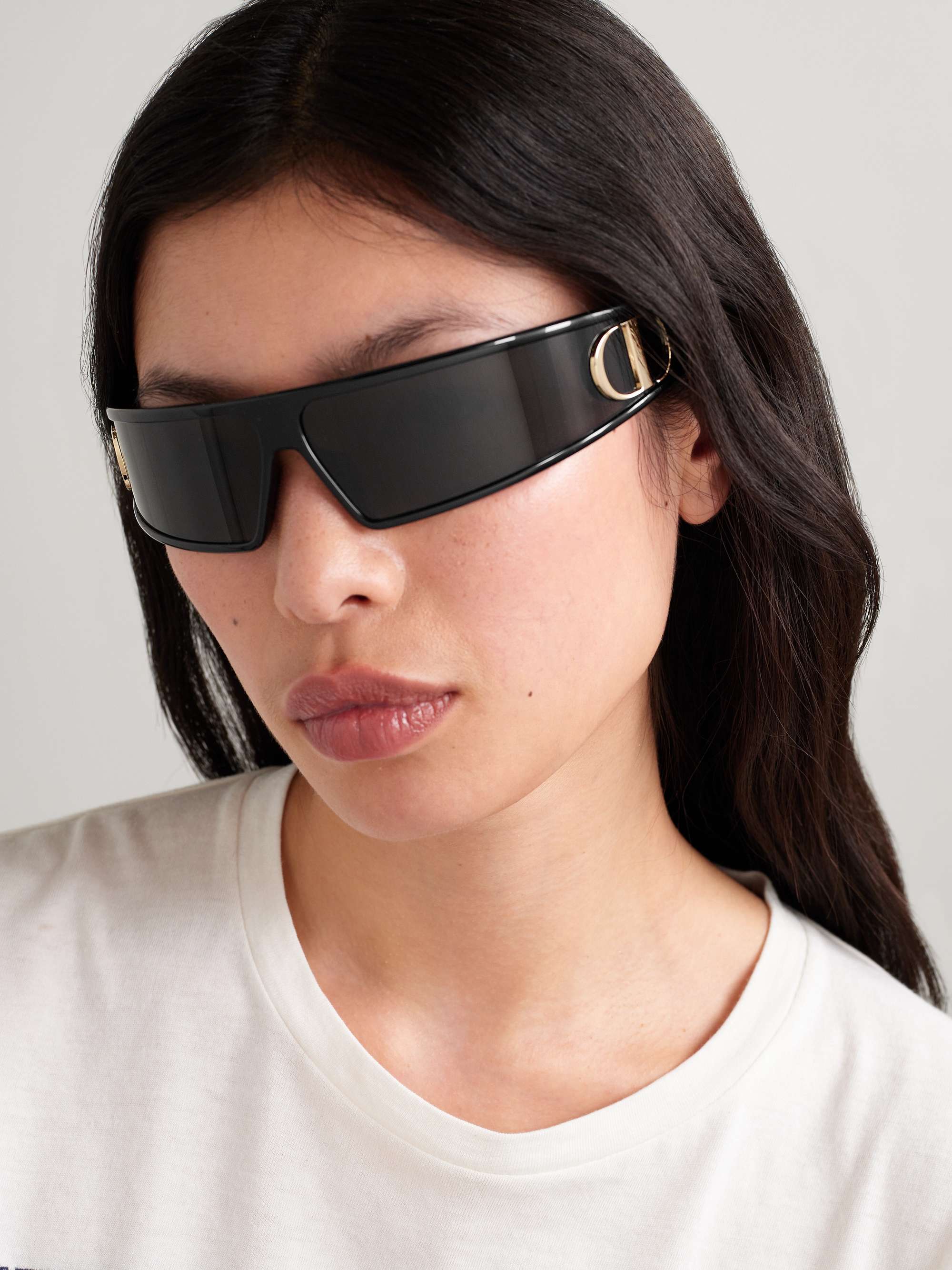DIOR EYEWEAR VeryDior M1U wrap-around acetate sunglasses | NET-A