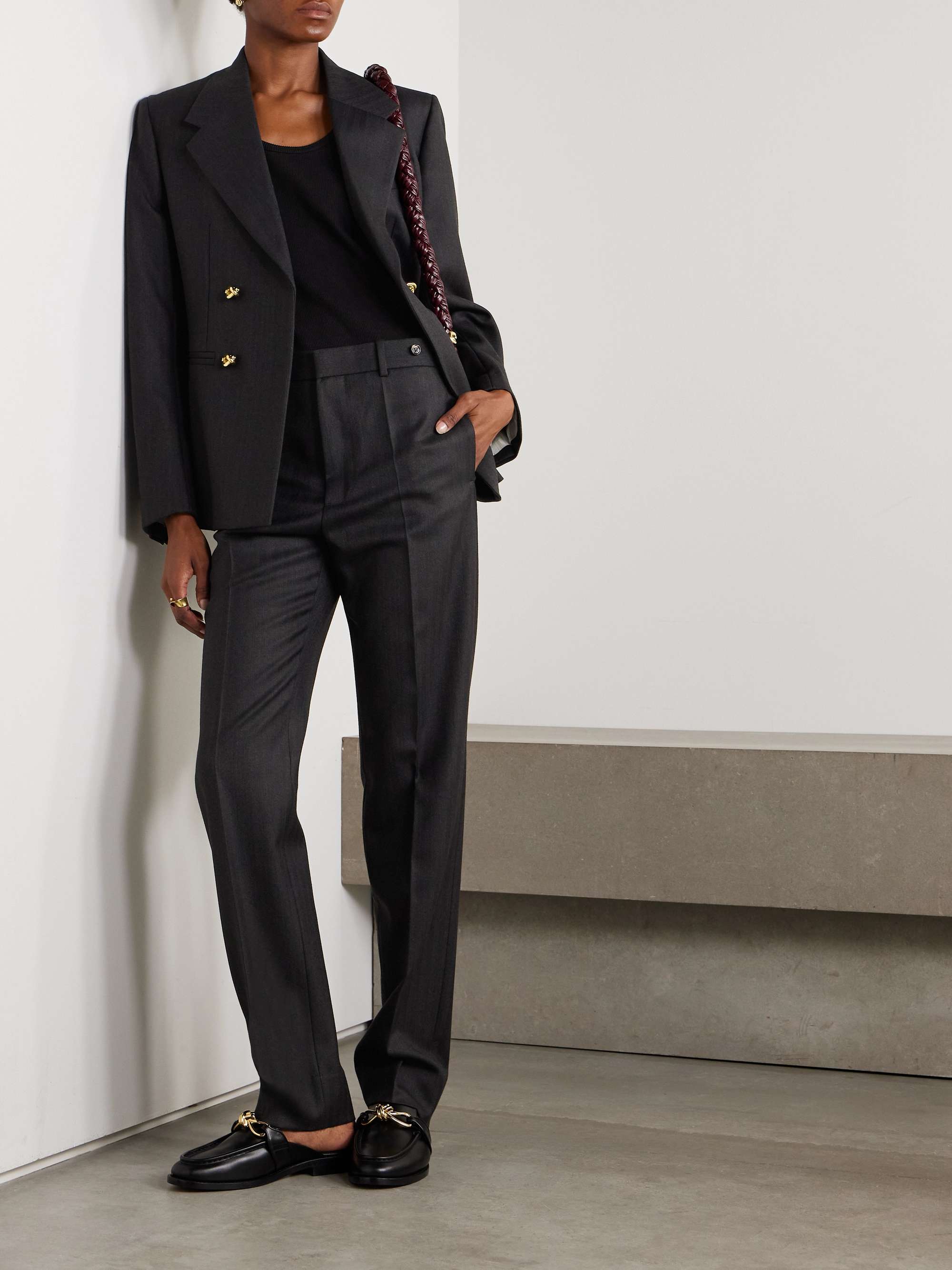 BOTTEGA VENETA Double-breasted wool blazer | NET-A-PORTER