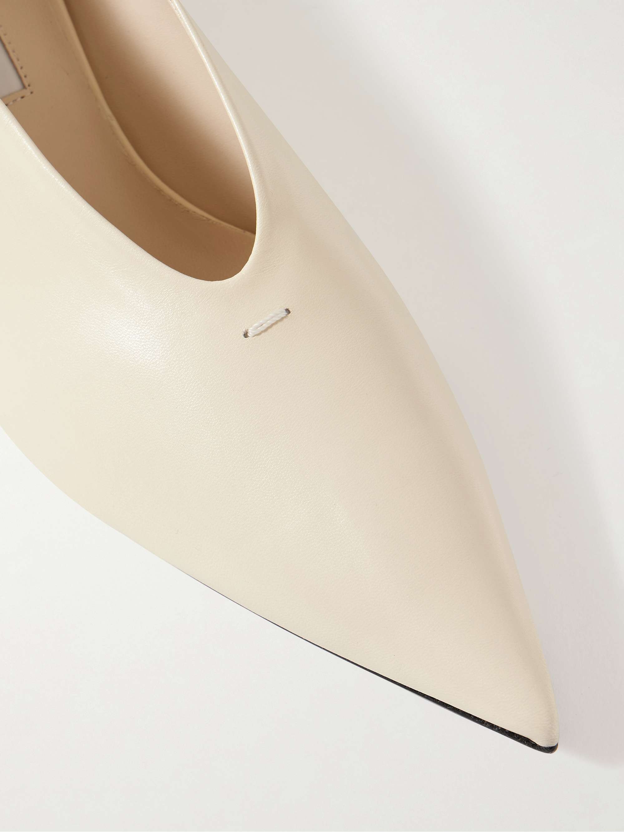 JIL SANDER Leather pumps | NET-A-PORTER