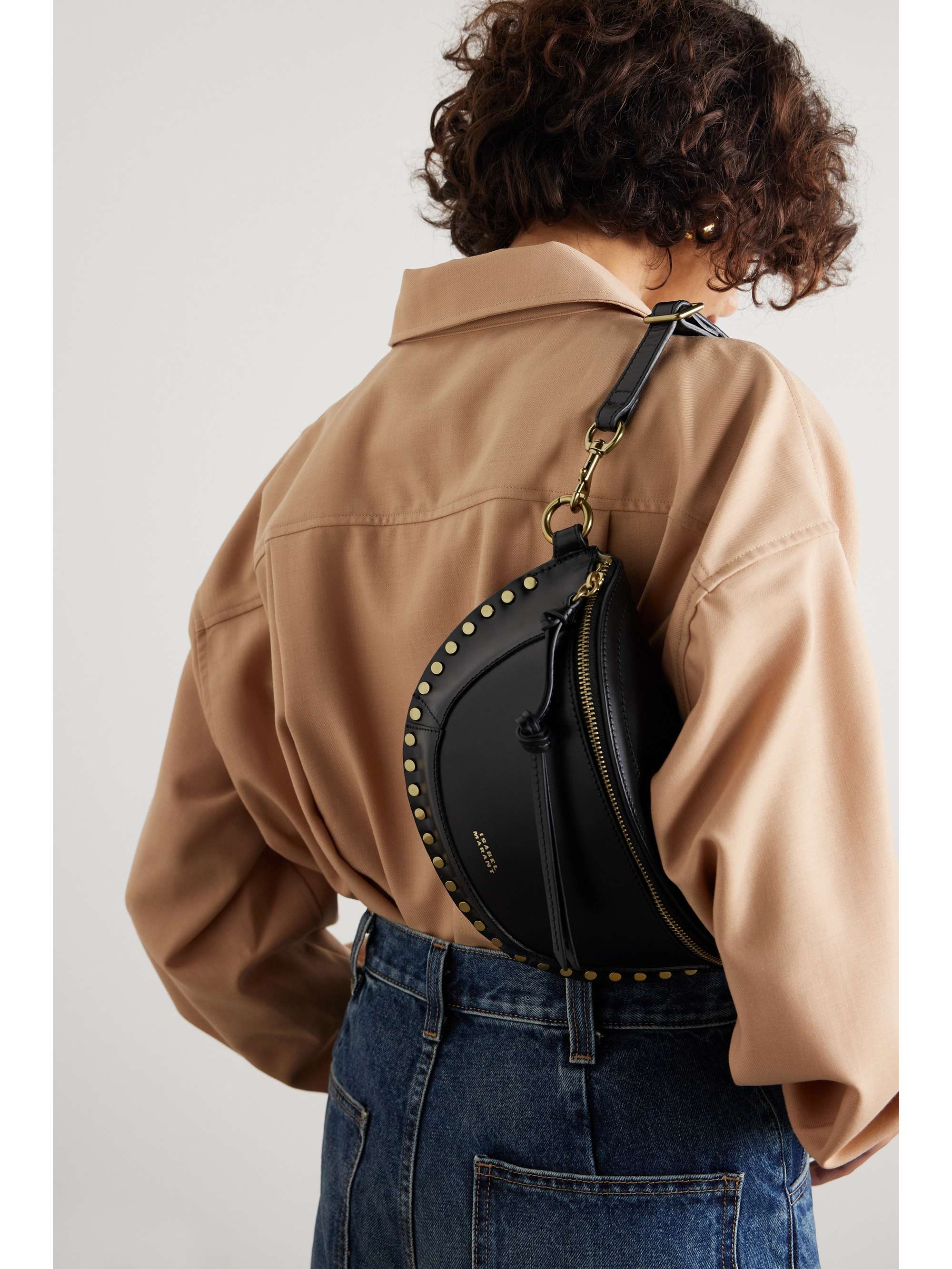 ISABEL MARANT Skano studded leather belt bag | NET-A-PORTER