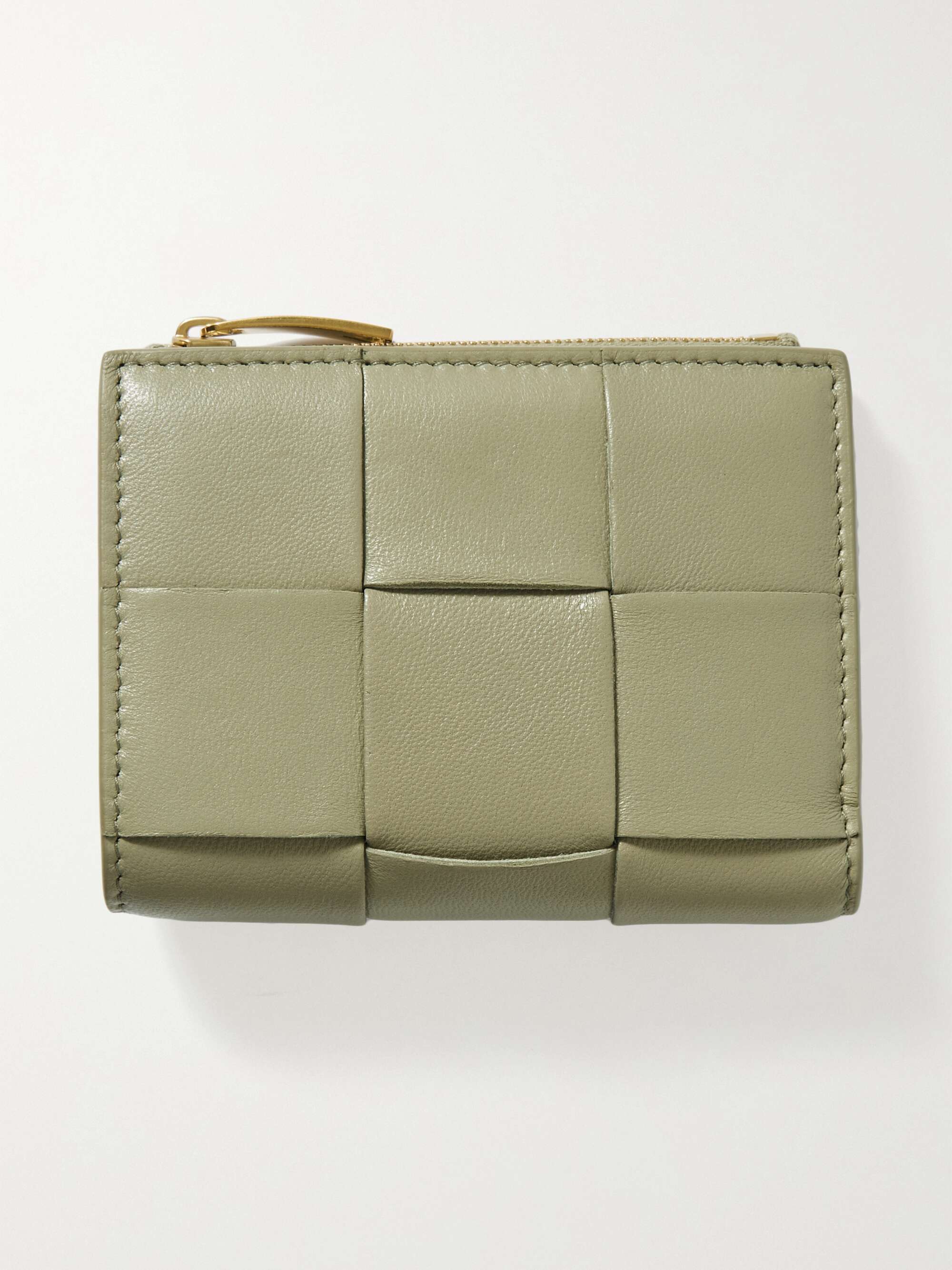 BOTTEGA VENETA Cassette intrecciato leather wallet | NET-A-PORTER