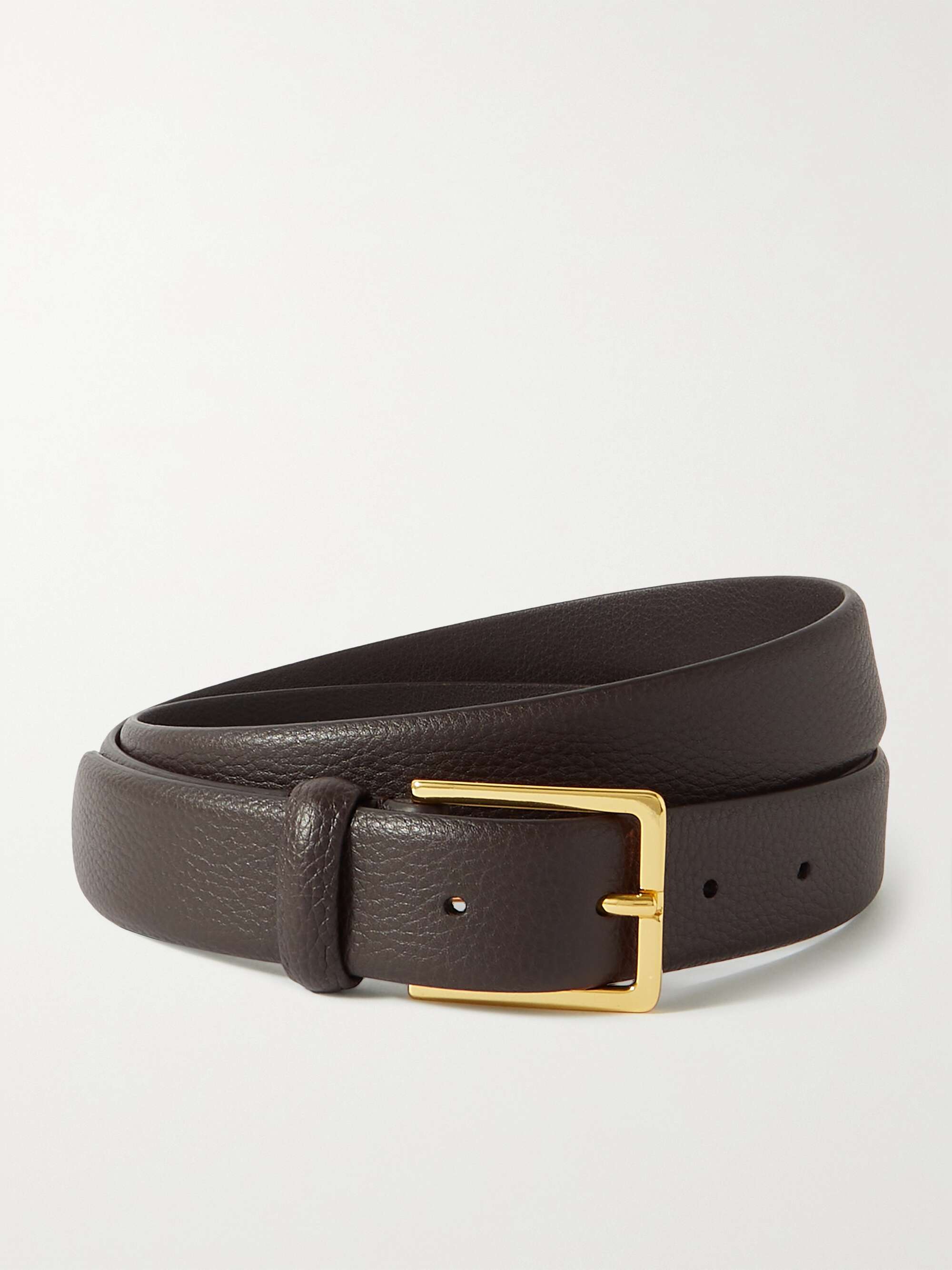 ANDERSON'S Textured-leather belt | NET-A-PORTER