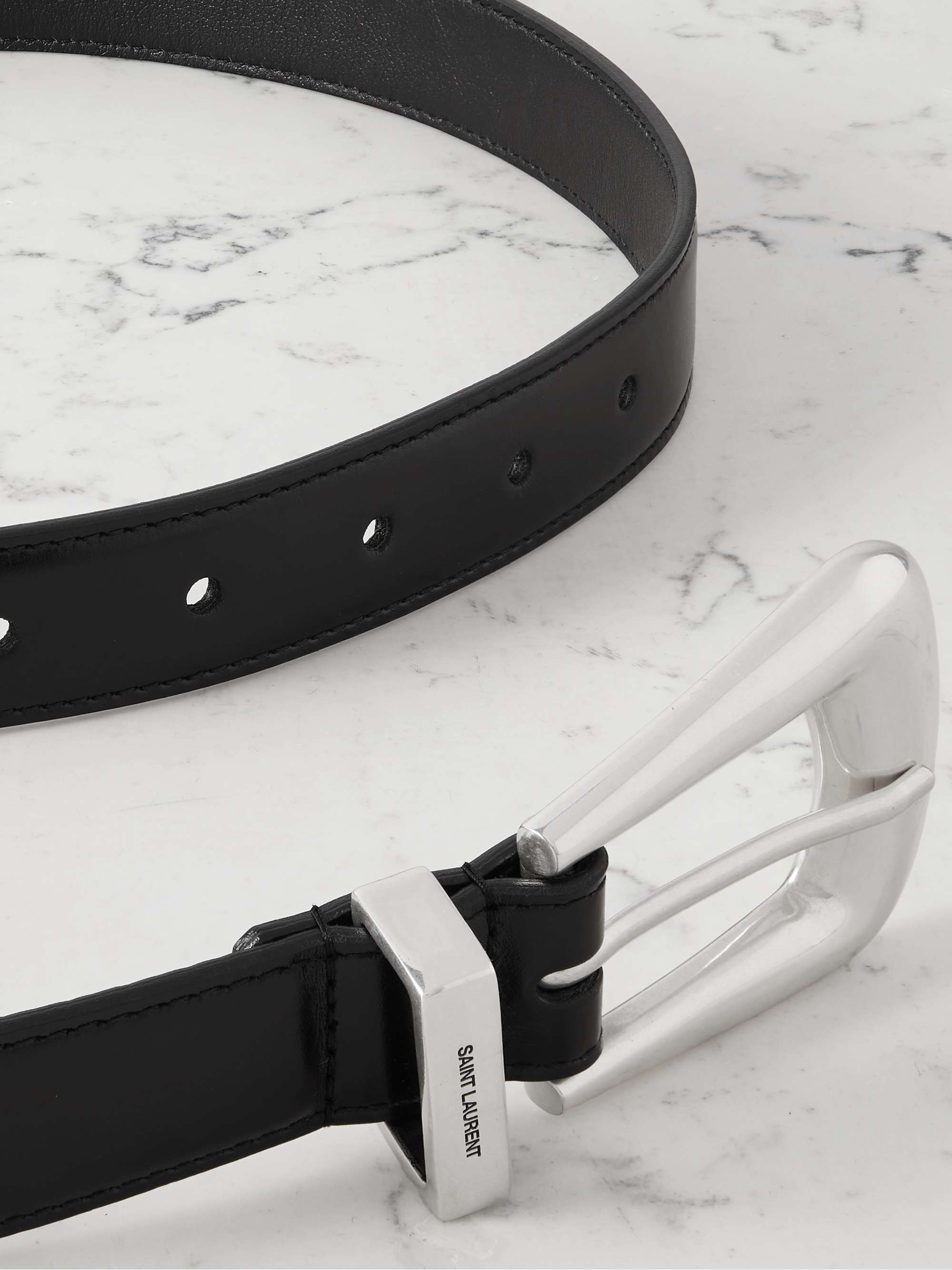 SAINT LAURENT Leather belt | NET-A-PORTER
