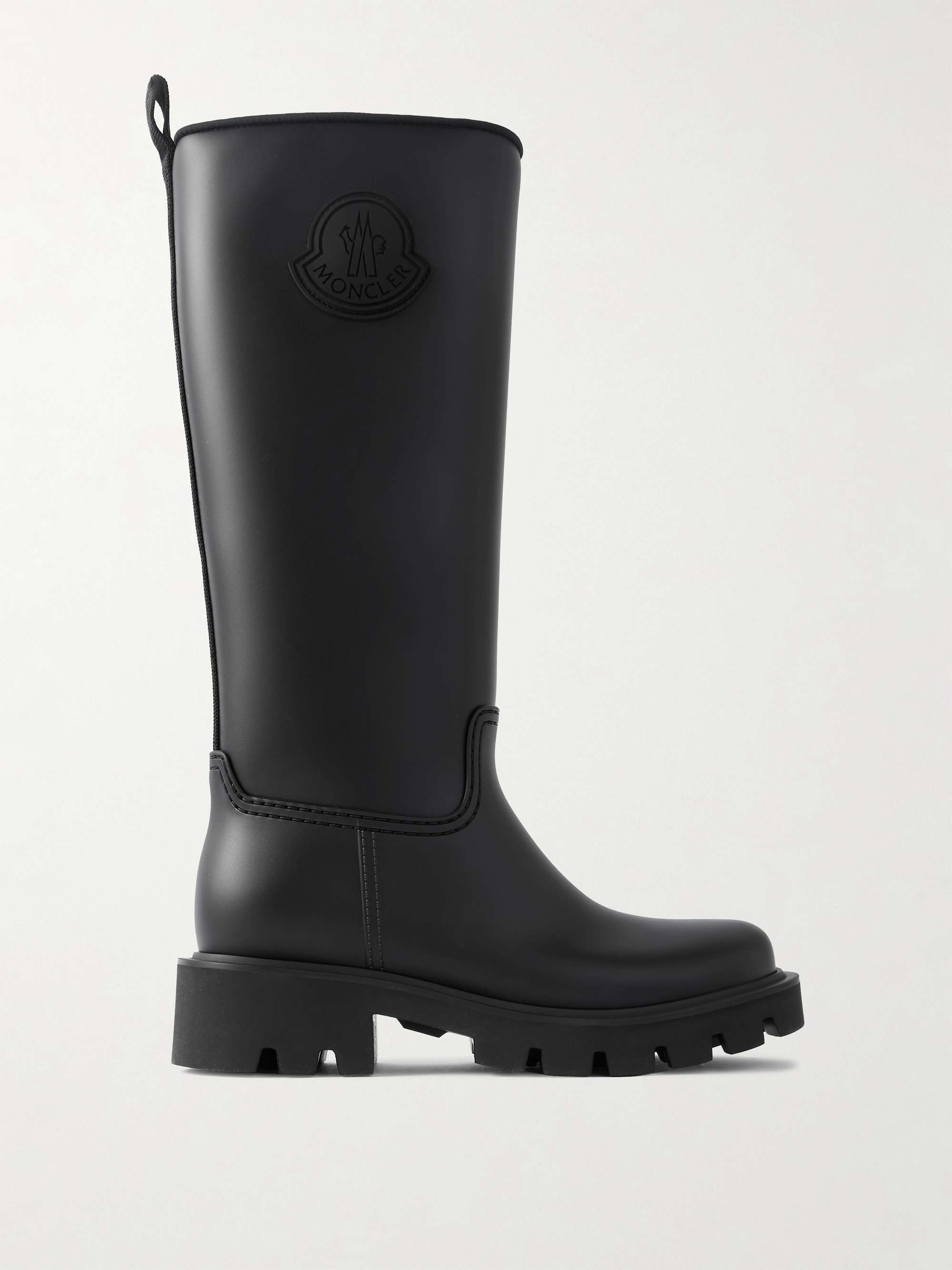 MONCLER Kickstream PVC and shell knee boots | NET-A-PORTER