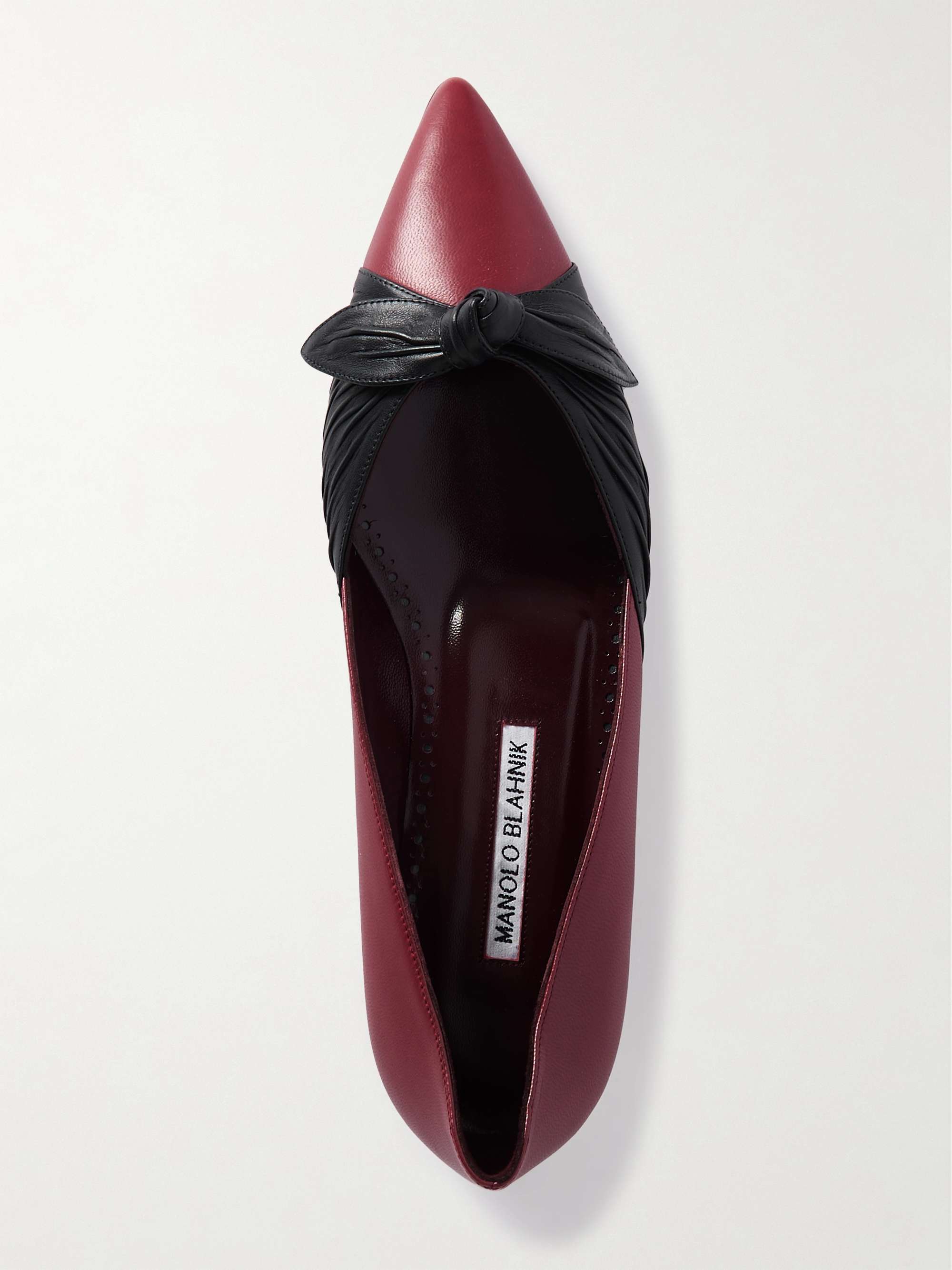 紅 ボッテガ財布 & MANOLO BLAHNIK Ballerina 紅 ボッテガ財布