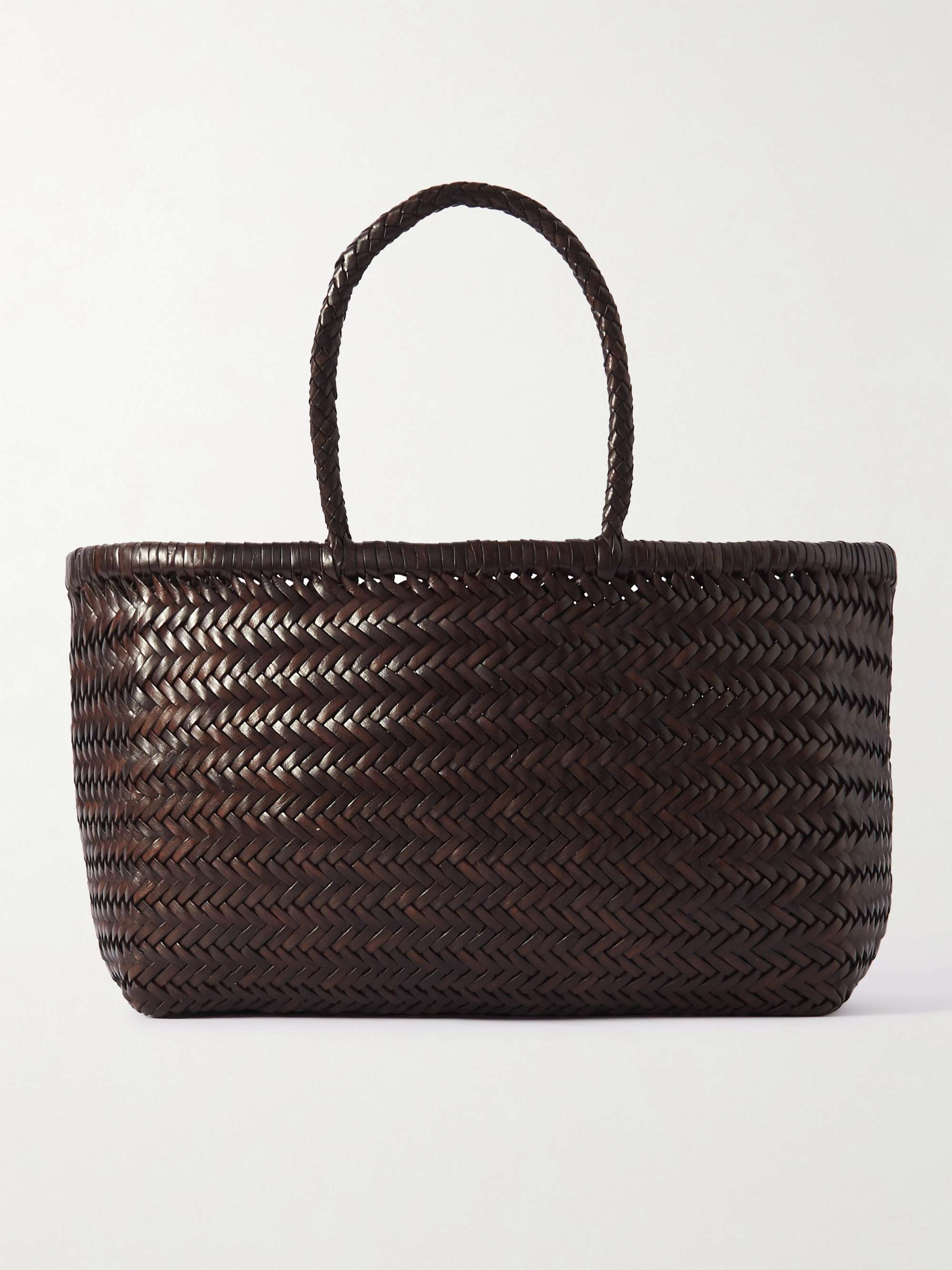 DRAGON DIFFUSION Bamboo Triple Jump woven leather tote | NET-A-PORTER