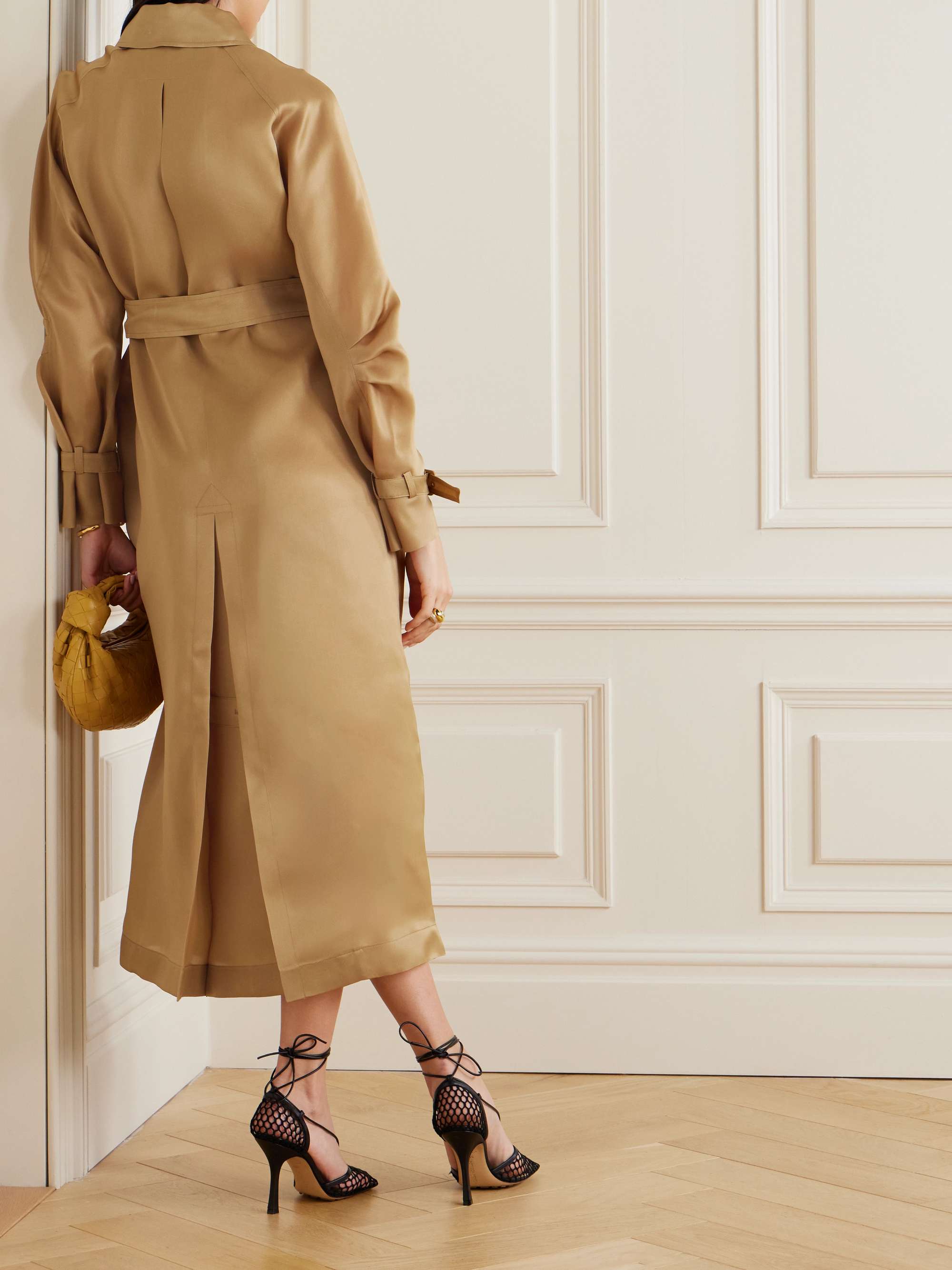 MAX MARA Sacco double-breasted silk-organza trench | NET-A-PORTER