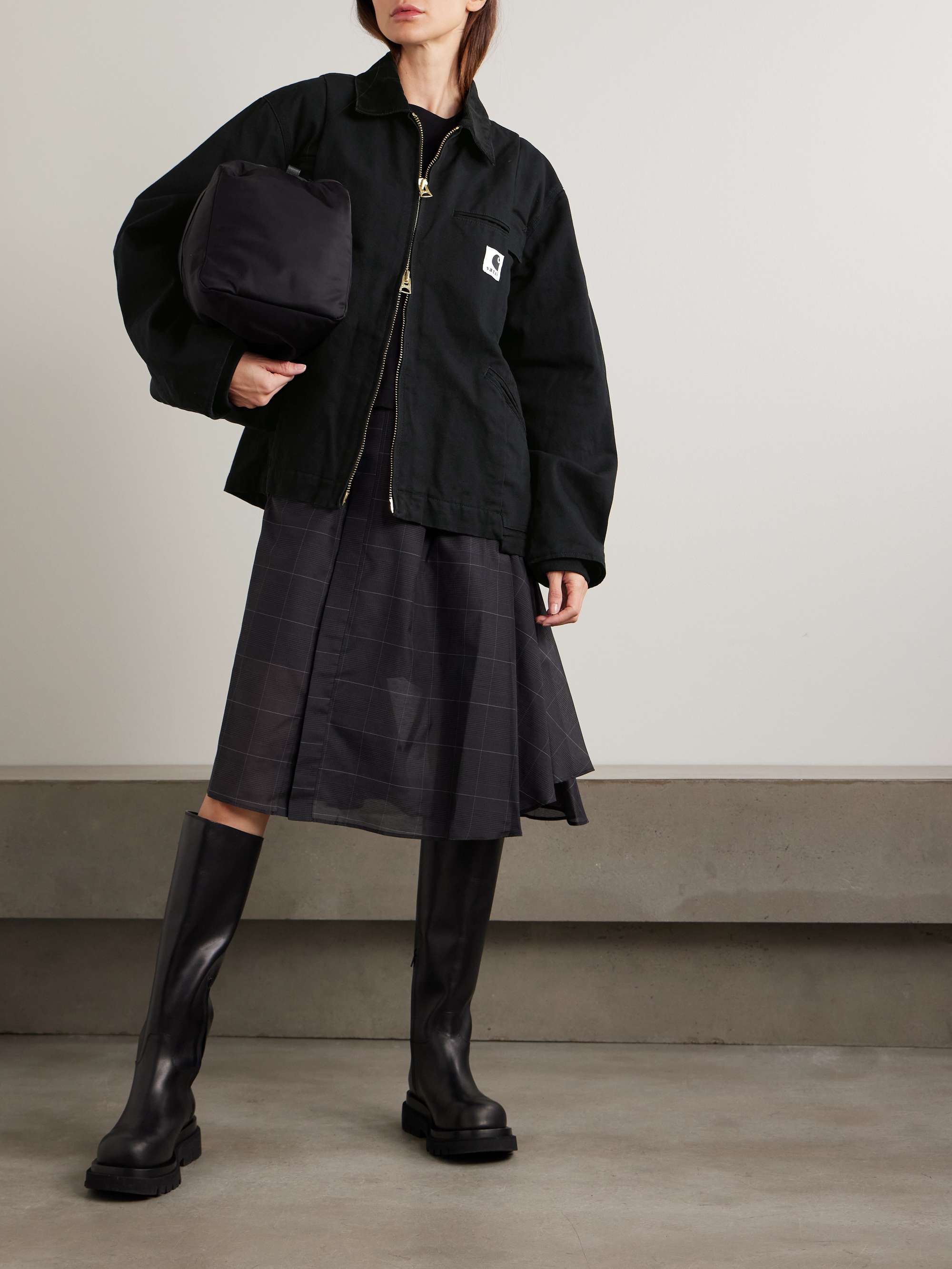 SACAI + Carhartt WIP Duck oversized corduroy-trimmed appliquéd