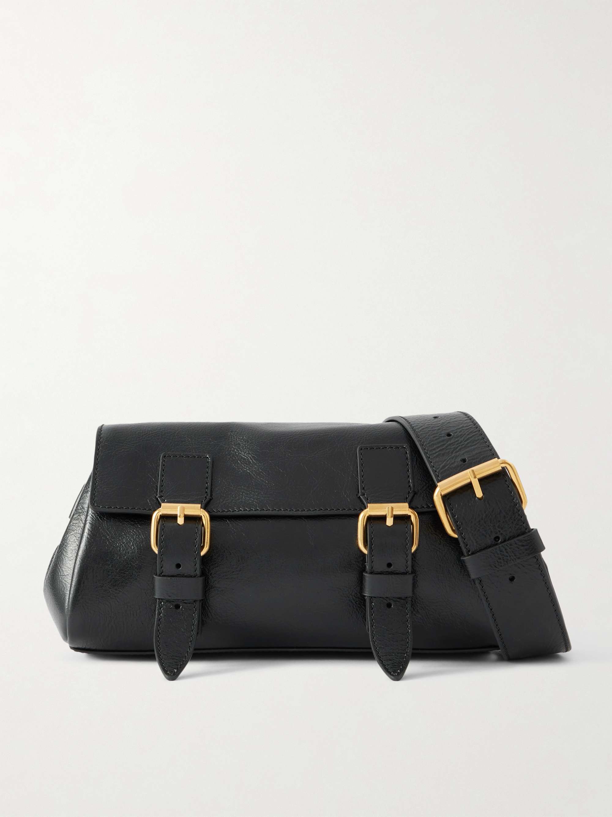 DRIES VAN NOTEN Leather shoulder bag | NET-A-PORTER