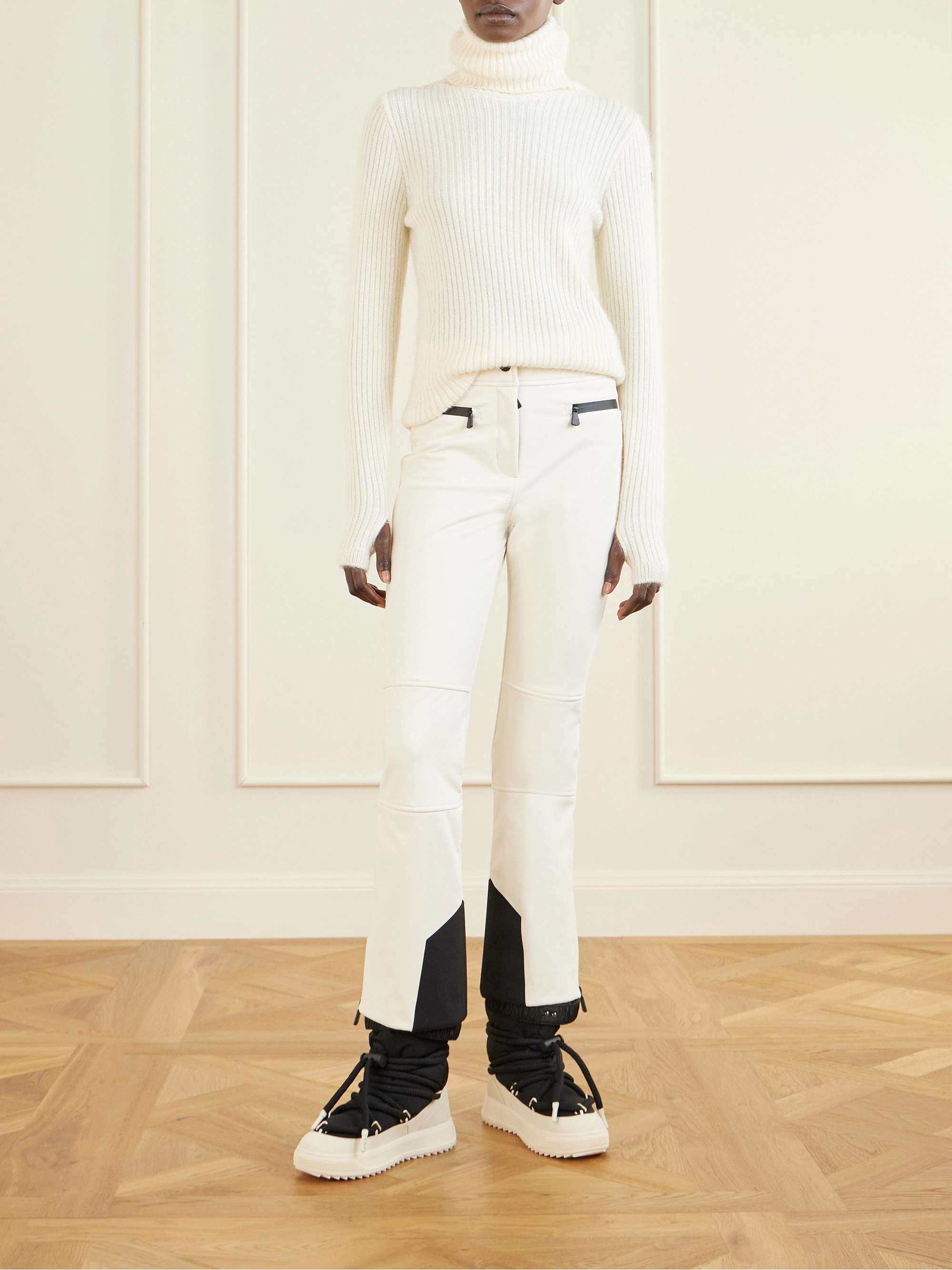 MONCLER GRENOBLE Ribbed wool-blend turtleneck sweater | NET-A-PORTER