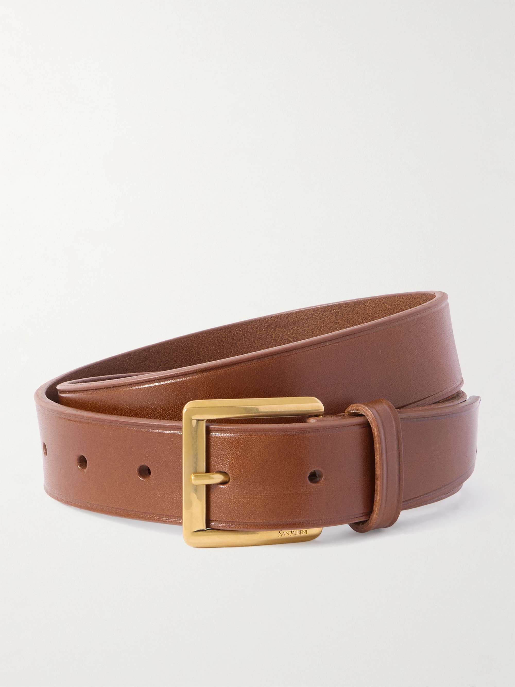 SAINT LAURENT Leather belt | NET-A-PORTER