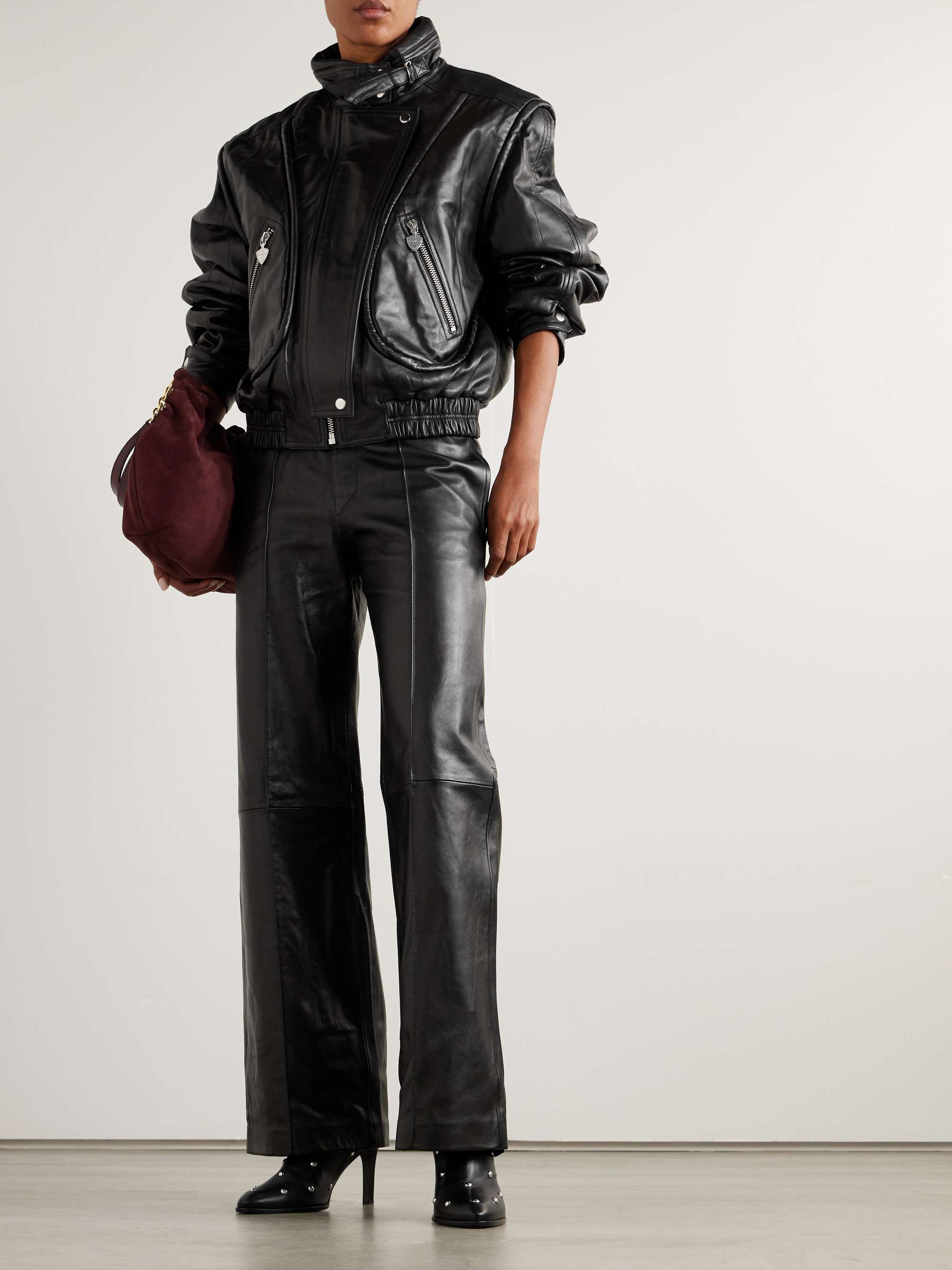 ISABEL MARANT Leather biker jacket | NET-A-PORTER