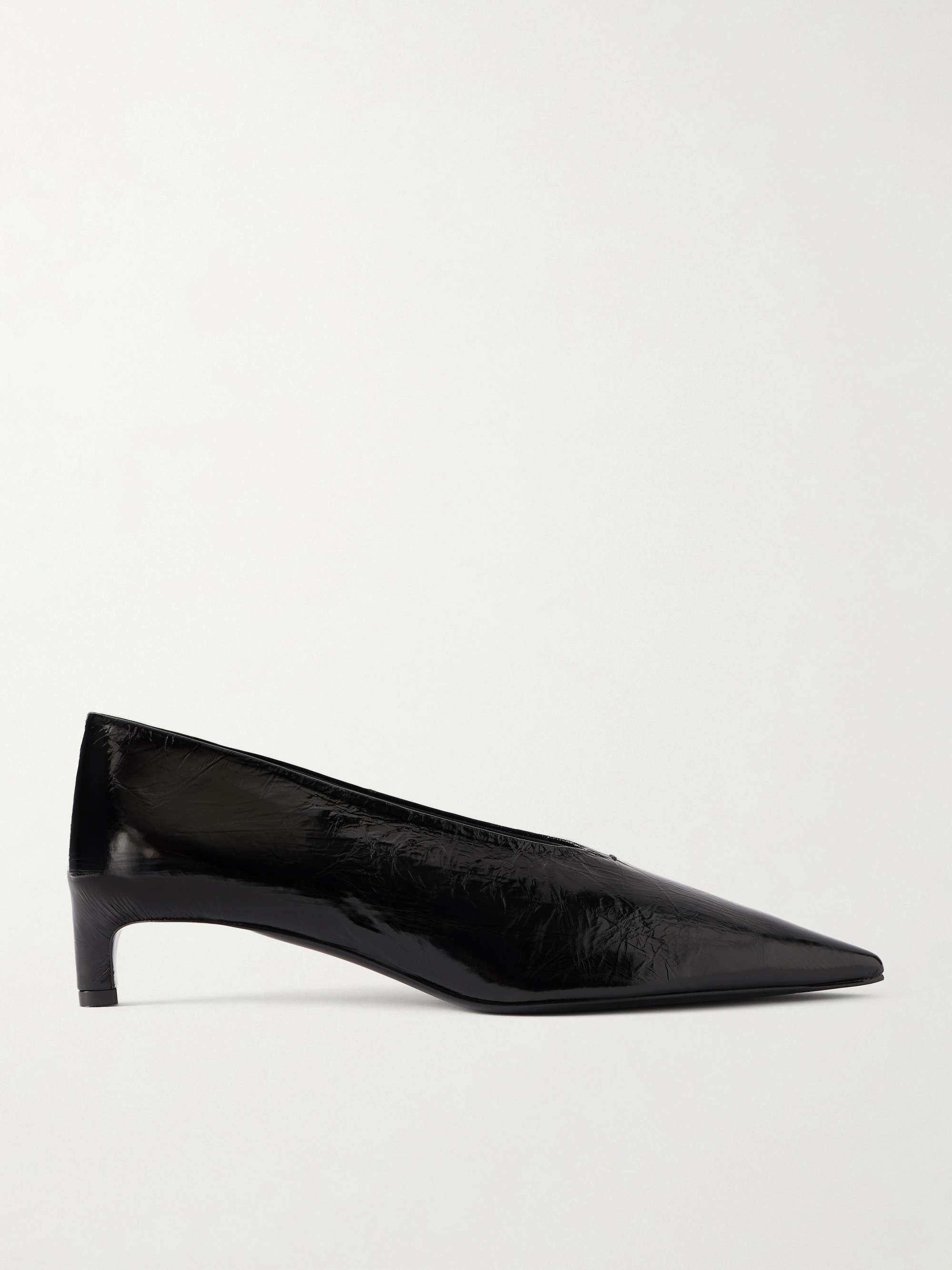 kai！jil sander バックストリングパンプス 35 JIL SANDER Crinkled