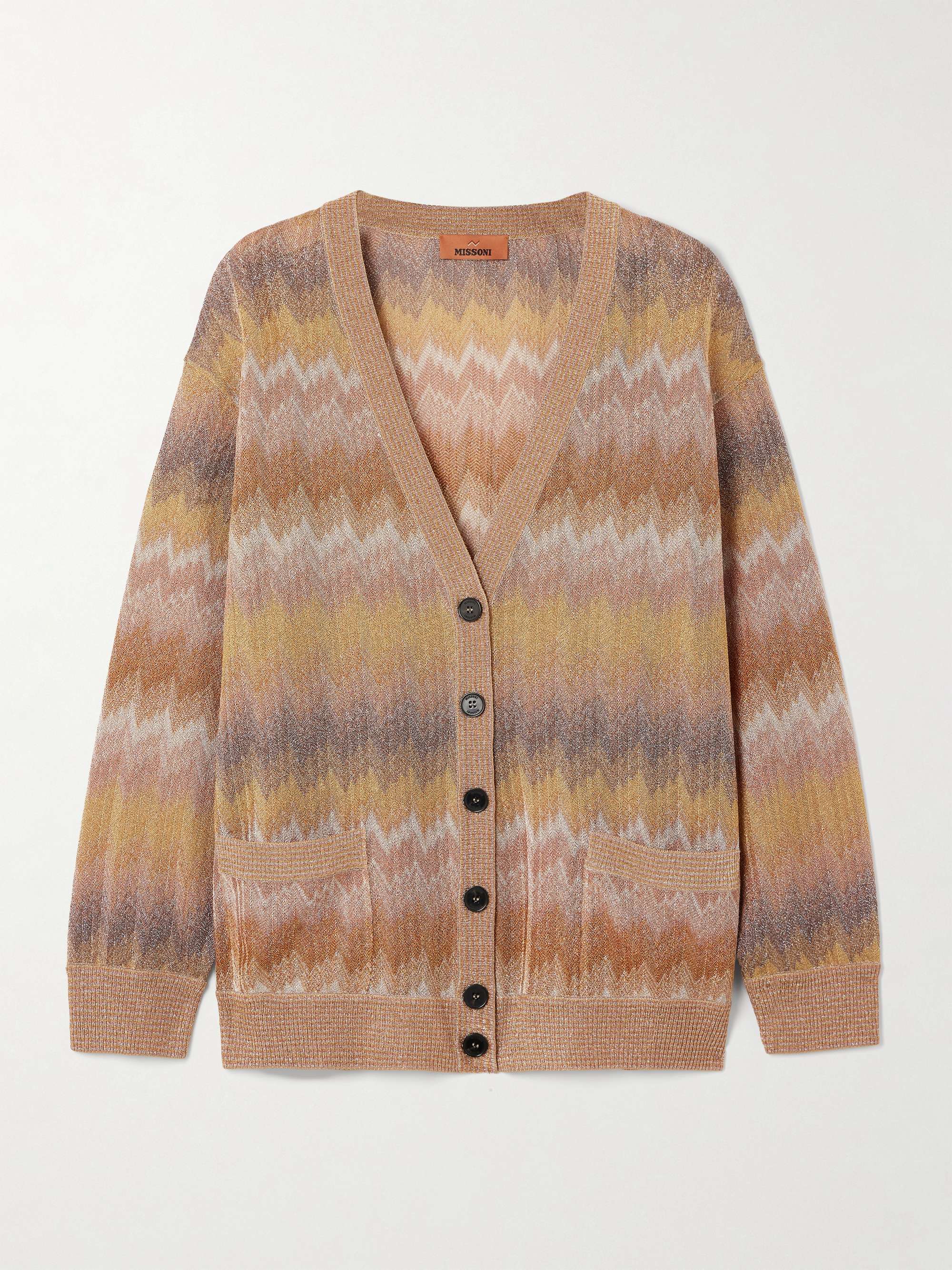 MISSONI Metallic crochet-knit cardigan | NET-A-PORTER
