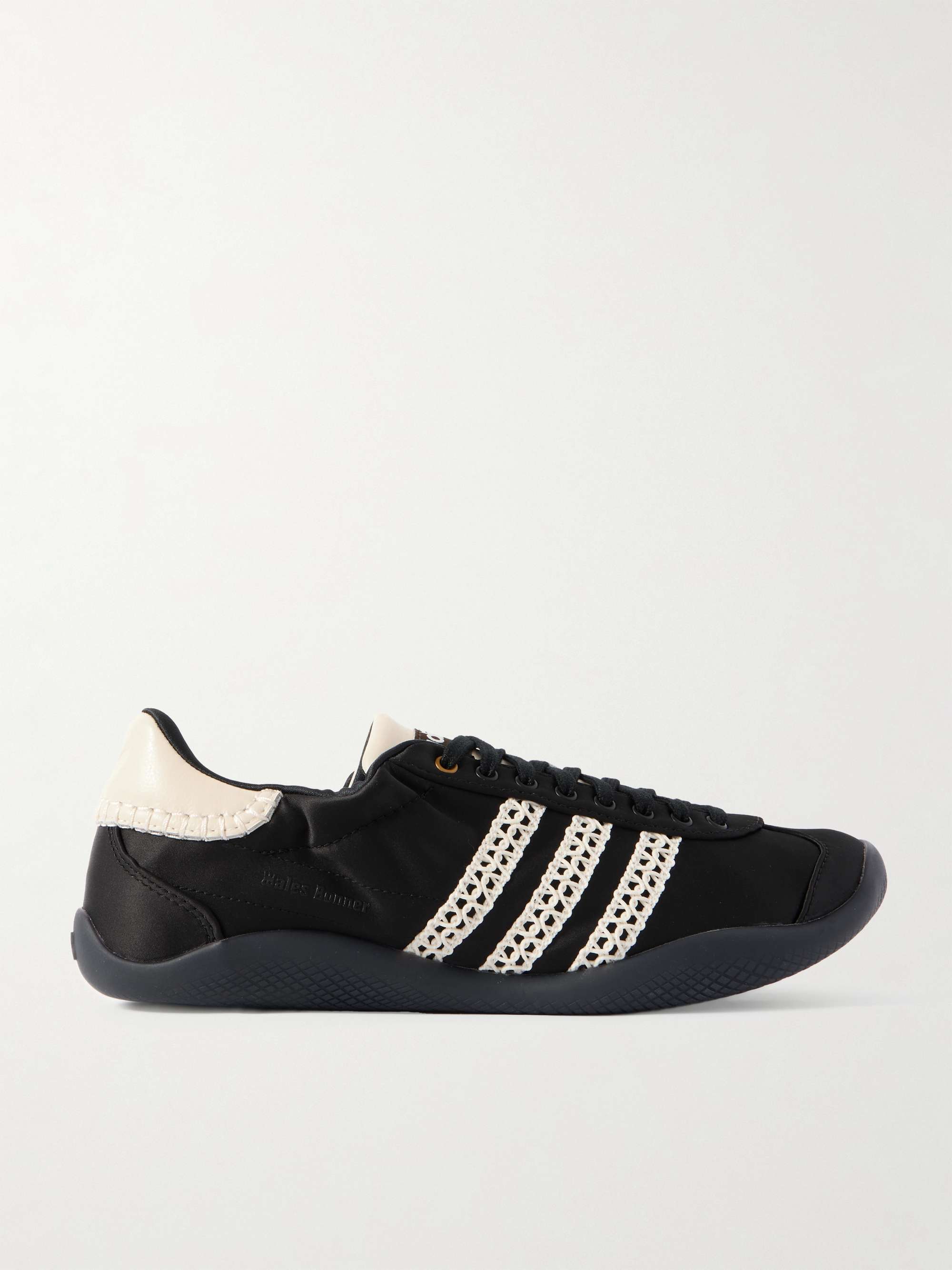 ADIDAS ORIGINALS + Wales Bonner Karintha leather and crochet