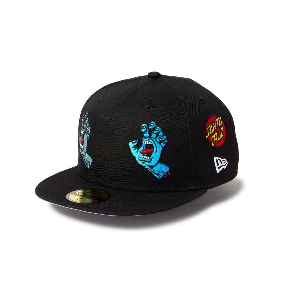 59FIFTY SANTA CRUZ オールオーバー スクリーミングハンド ブラック