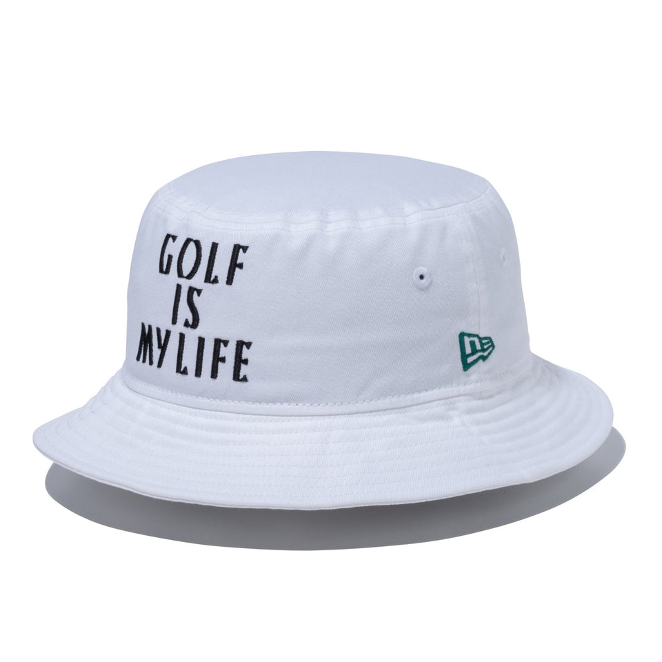 バケット01 トラッカー Golf is My Life ホワイト | ゴルフ