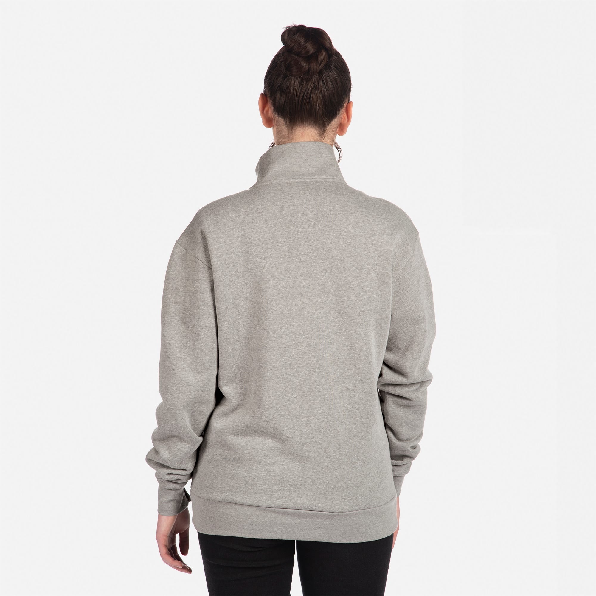 9643 Fleece Quarter Zip - Heather Gray | Next Level Apparel