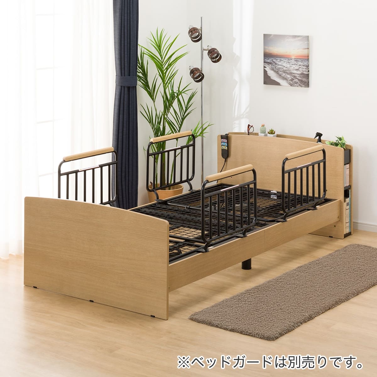 非課税】電動シングルベッドフレーム(ライズ3 2M-C LBR) | ニトリ