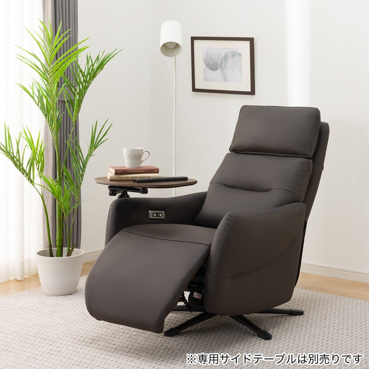 電動リクライニングパーソナルチェア 本革(一部合成皮革)タイプ (LE01