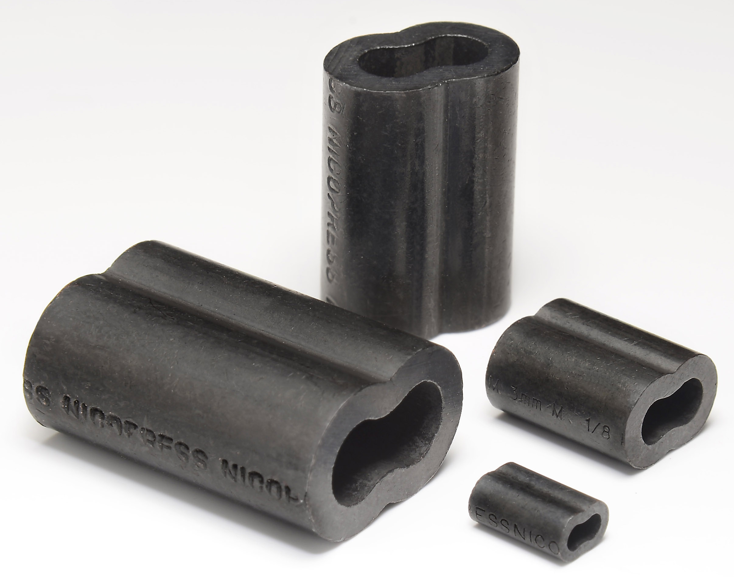 618-11-B4 Black Oxide Copper Oval Sleeve for 3/64 Inch, 1mm - 1.2