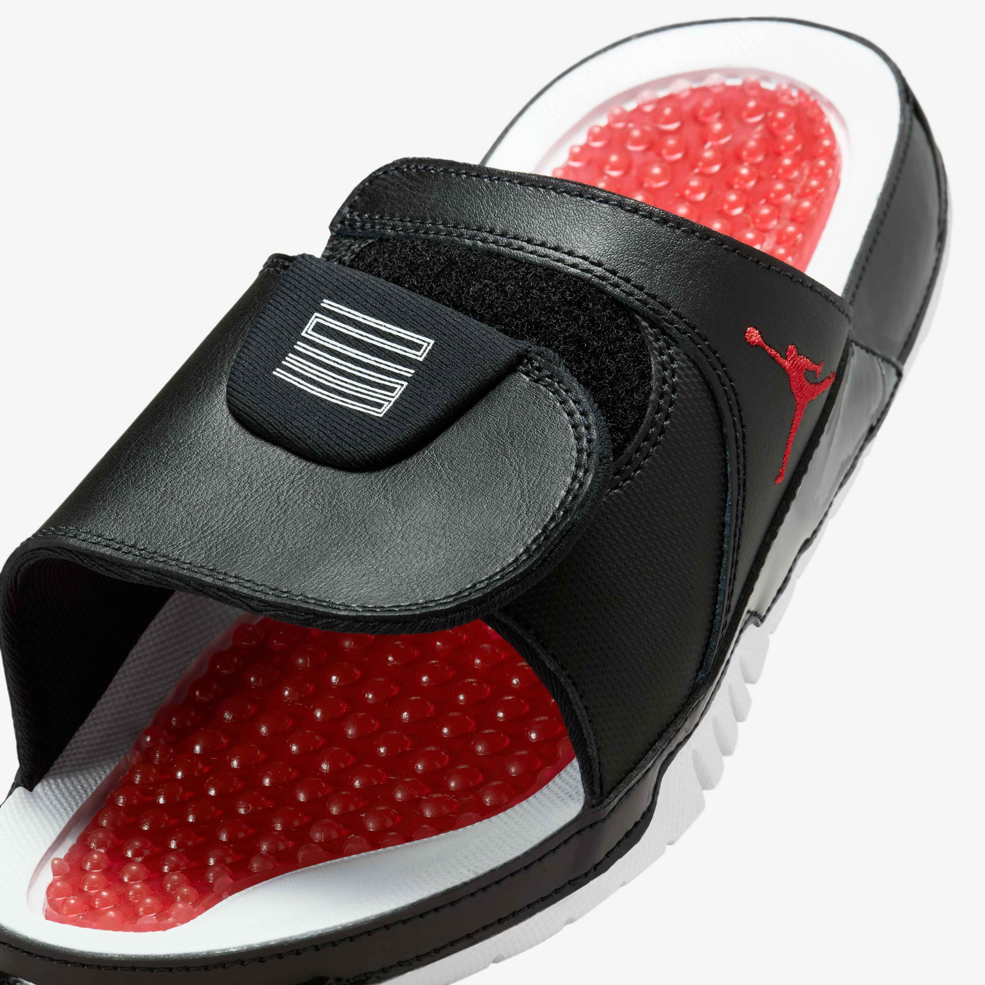 Buy Jordan Hydro XI Men's Slides - Black/Gym Red/White @ Nike Saudi