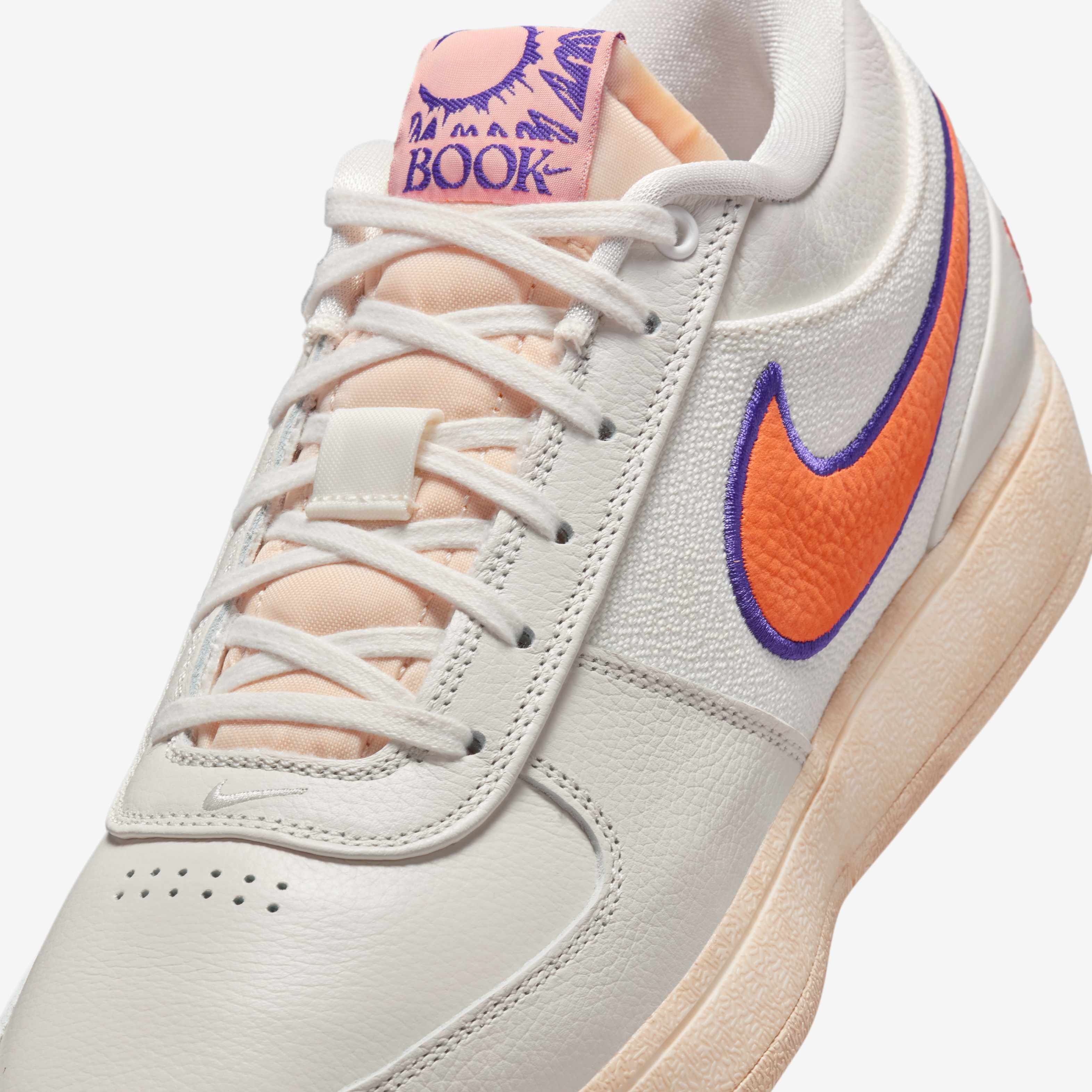 Buy Book 1 Basketball Shoes - Sail/Court Purple/Clay Orange @ Nike
