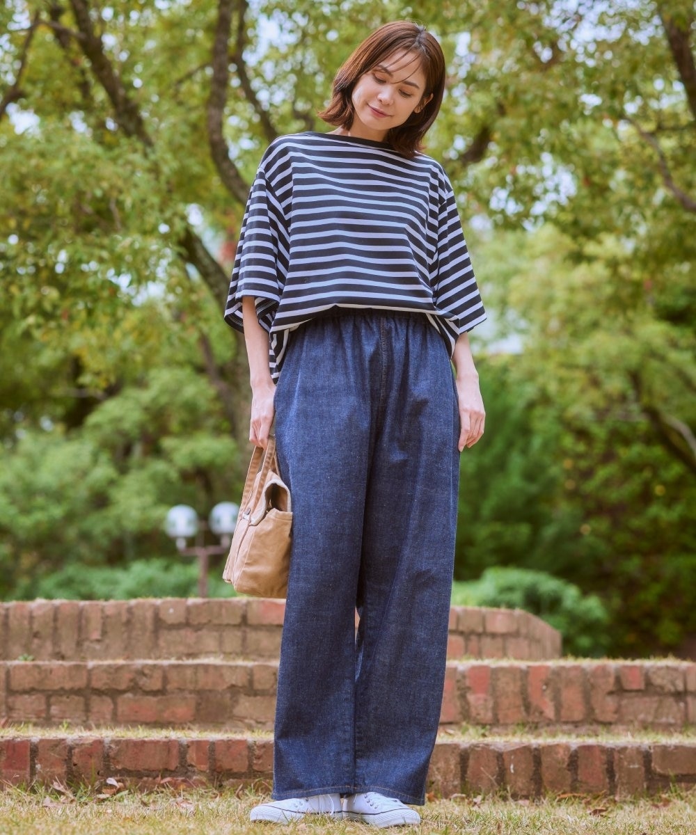 クロキデニム ワイドパンツ 通販【ニッセン】