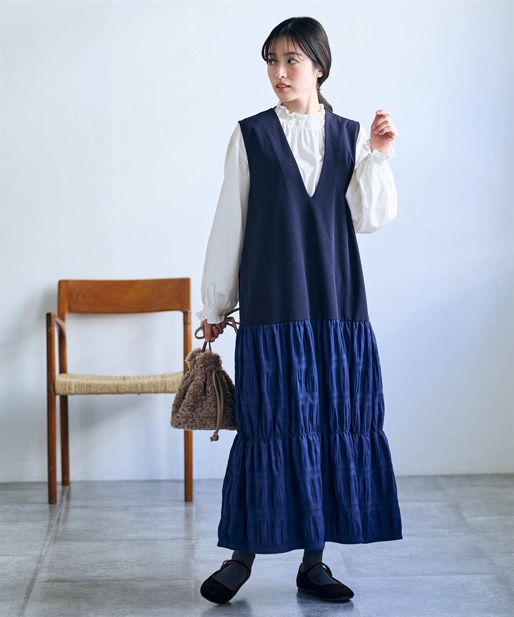 綿混フリルブラウス＜大きいサイズ有＞【Otona Purete】 通販【ニッセン】