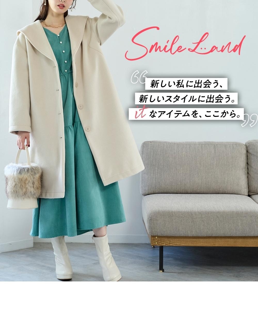 大きいサイズ 裏畔セーラーカラーハーフコート 通販【ニッセン】