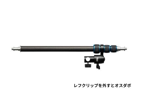 新製品情報】レフクリップを外せばオスダボになるカーボンファイバー