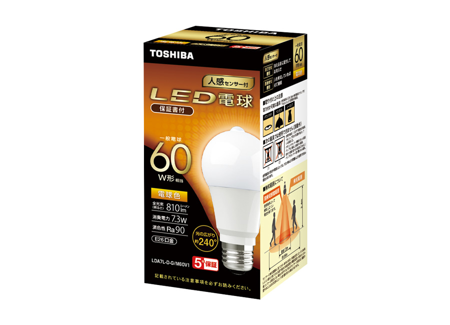 LDA7L-D-G/M60V1 | LED電球商品一覧 | NVC Lighting Japan 株式会社