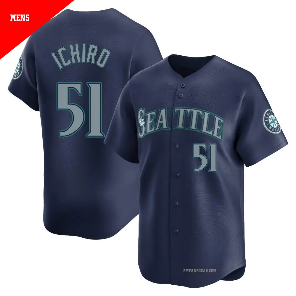Youth #51 Ichiro Suzuki Seattle Mariners White Limited Throwback