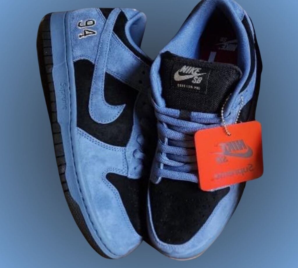 Supreme x Nike SB Dunk Low Ocean Fog HQ8487-400 | SneakerFiles