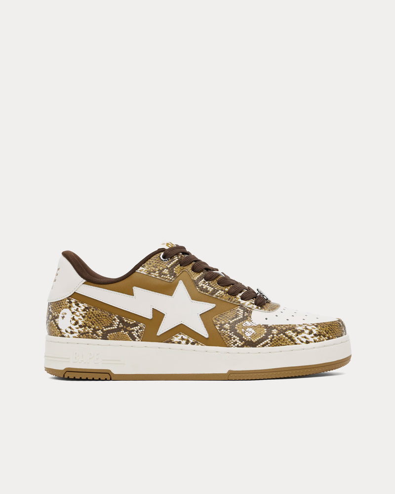 A Bathing APE Men's Bape Sta Tan / White Low Top Sneakers & Trainers