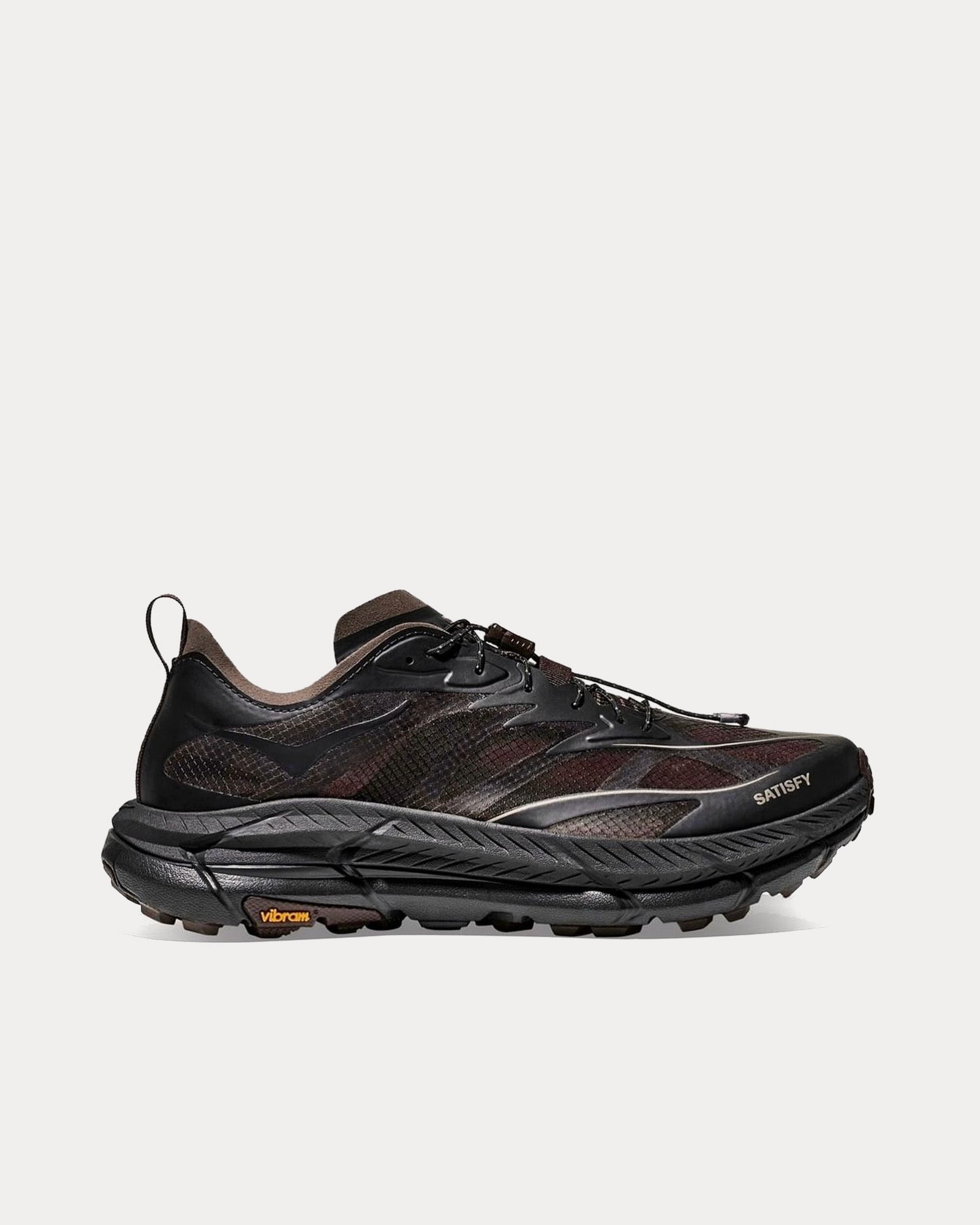 HOKA x Satisfy Unisex Mafate Speed 4 Lite STSFY Coffee Running Shoes