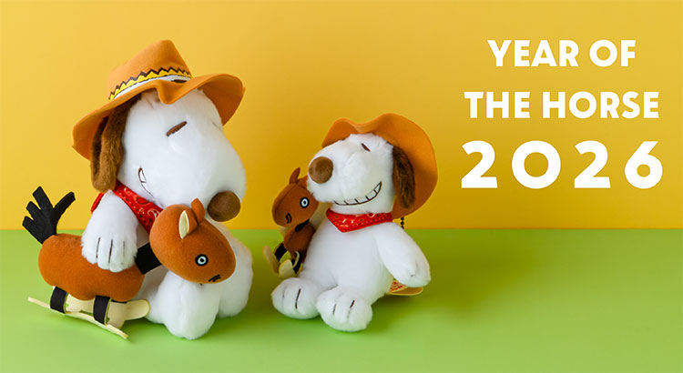 来年2026年は午年！SNOOPY茶屋から〈うま〉をテーマにしたスヌーピーの