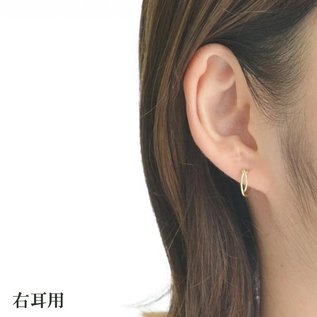 アイビー・ウェーブフープピアス【K10YG】 – sowi